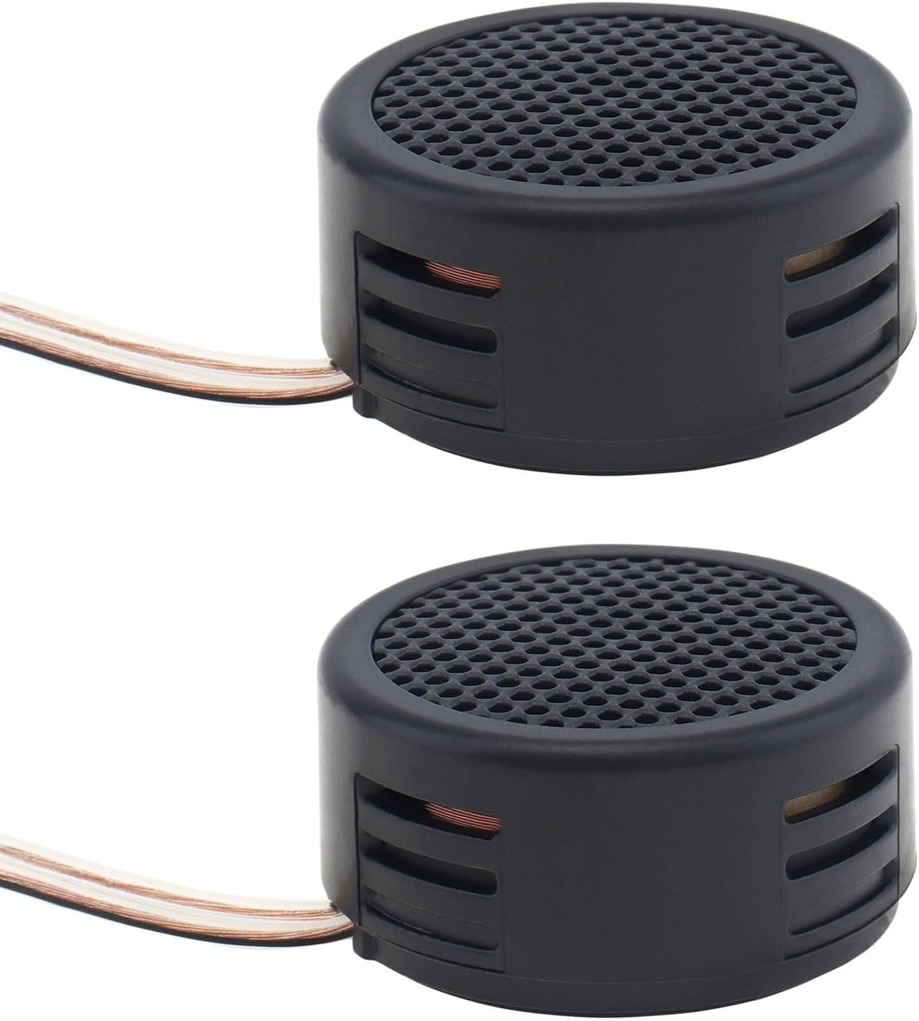 Car Tweeters, 2Pcs 500W High Efficiency Mini Dome Tweeter Speakers for Car Audio System