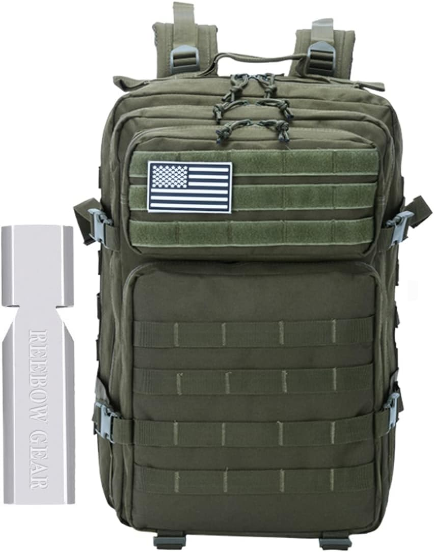 Camping Hiking Backpacks 45L,Tactical Backpack Large 3 Days Tactical Backpack Heavy Duty Backpack Molle Army Assault Pack for Hunting Trekking Camping Other Outdoor Activities,Purple