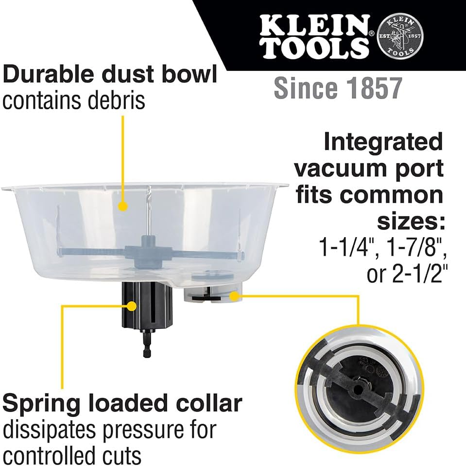 KLEIN TOOLS Adjustable Hole Saw W/Auto-Set ARMS image number 4