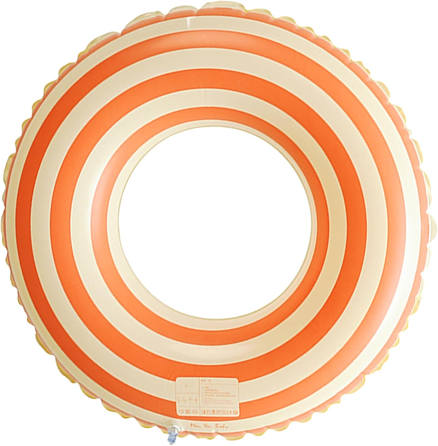 Swimming Ring for Adults Inflatable Pool Ring Portable Floating Swimming Circle Stripe Swim Tube Party Decoration Floating Swimming Ring for Beach Summer Outdoor Water Sports