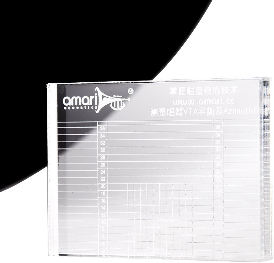 Nobsound Hi-Fi Tonearm VTA & Cartridge Azimuth Alignment Ruler Headshell Alignment Block