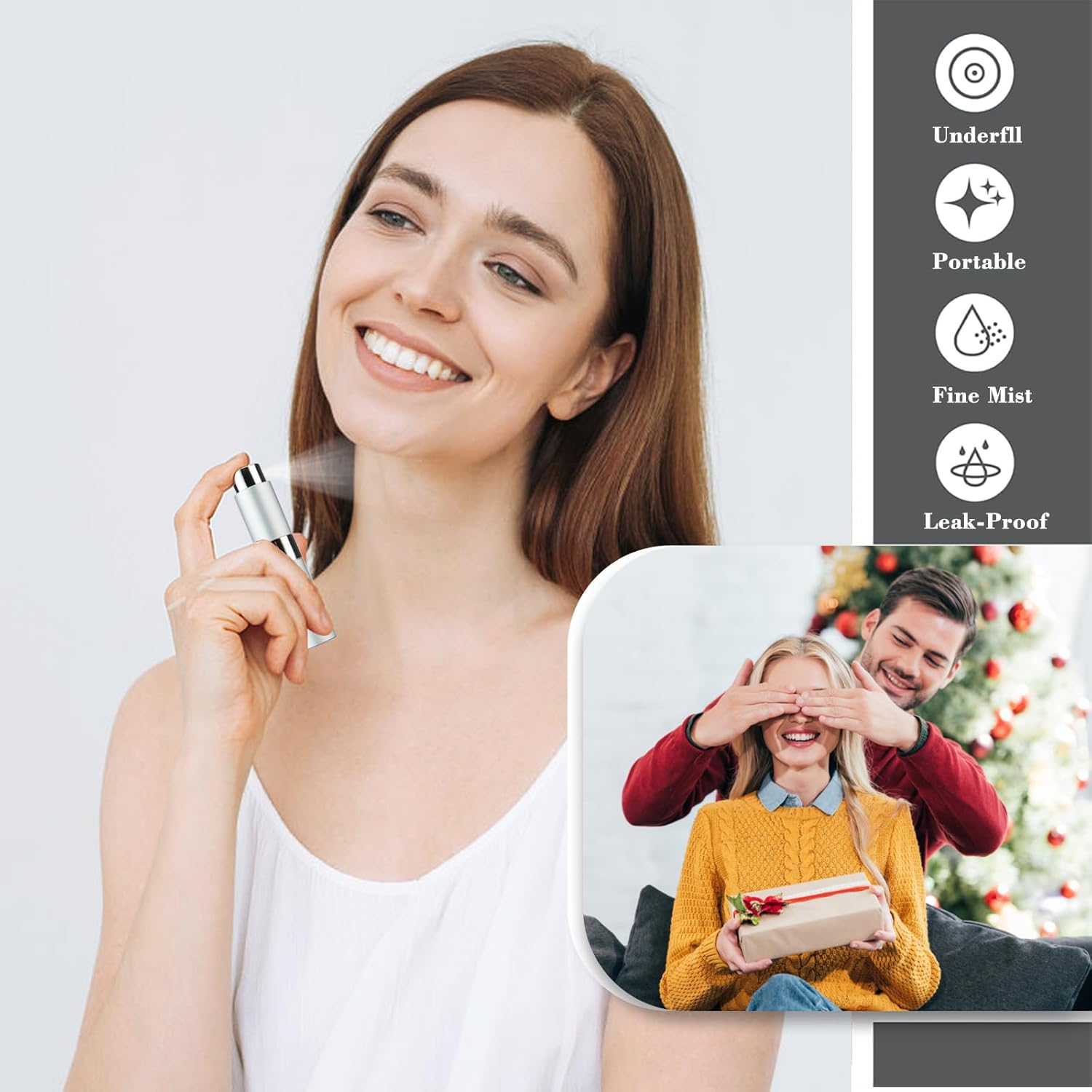 Refillable Mini Perfume Atomiser, 8 Ml, Set of 4, Leak-Proof & Refillable, Pocket Dispenser for on the Go with Pipette, High-Quality Aluminium (Travel, Fitness, Everyday) - Elegant & Splash-Proof image number 4