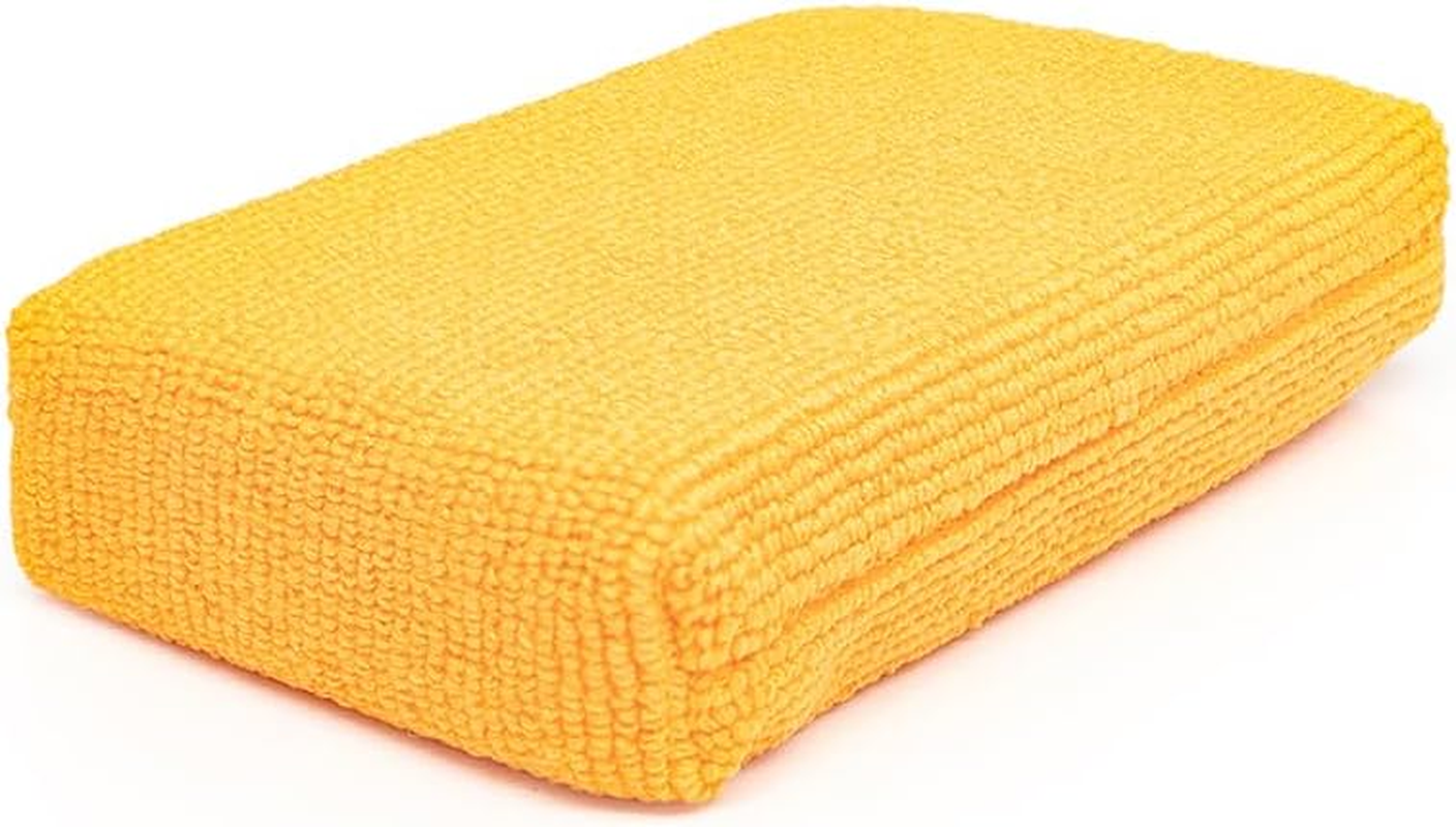 The Rag Company - the Pearl Microfiber Detailing Applicator Sponges (6-Pack) Versatile Detailing Tool, Excellent for Applying Wax, Sealants, Coatings and Other Automotive Products, 3In X 5In, Orange