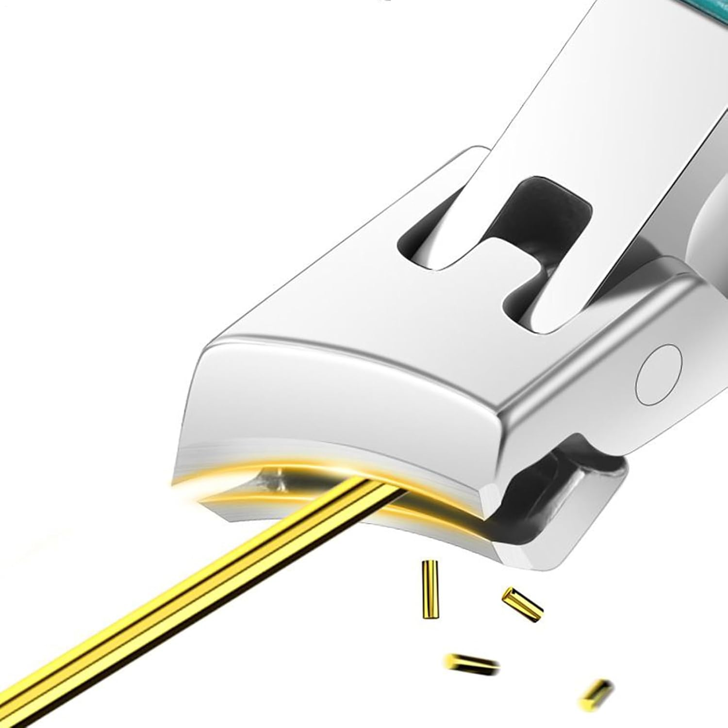 Nail Trimmer for Women - Beveled Trimmer with File and Spoon - Wide Jaw Anti-Splash Manicure Tool for Home Pedicure Salon Professional Grooming Travel image number 5