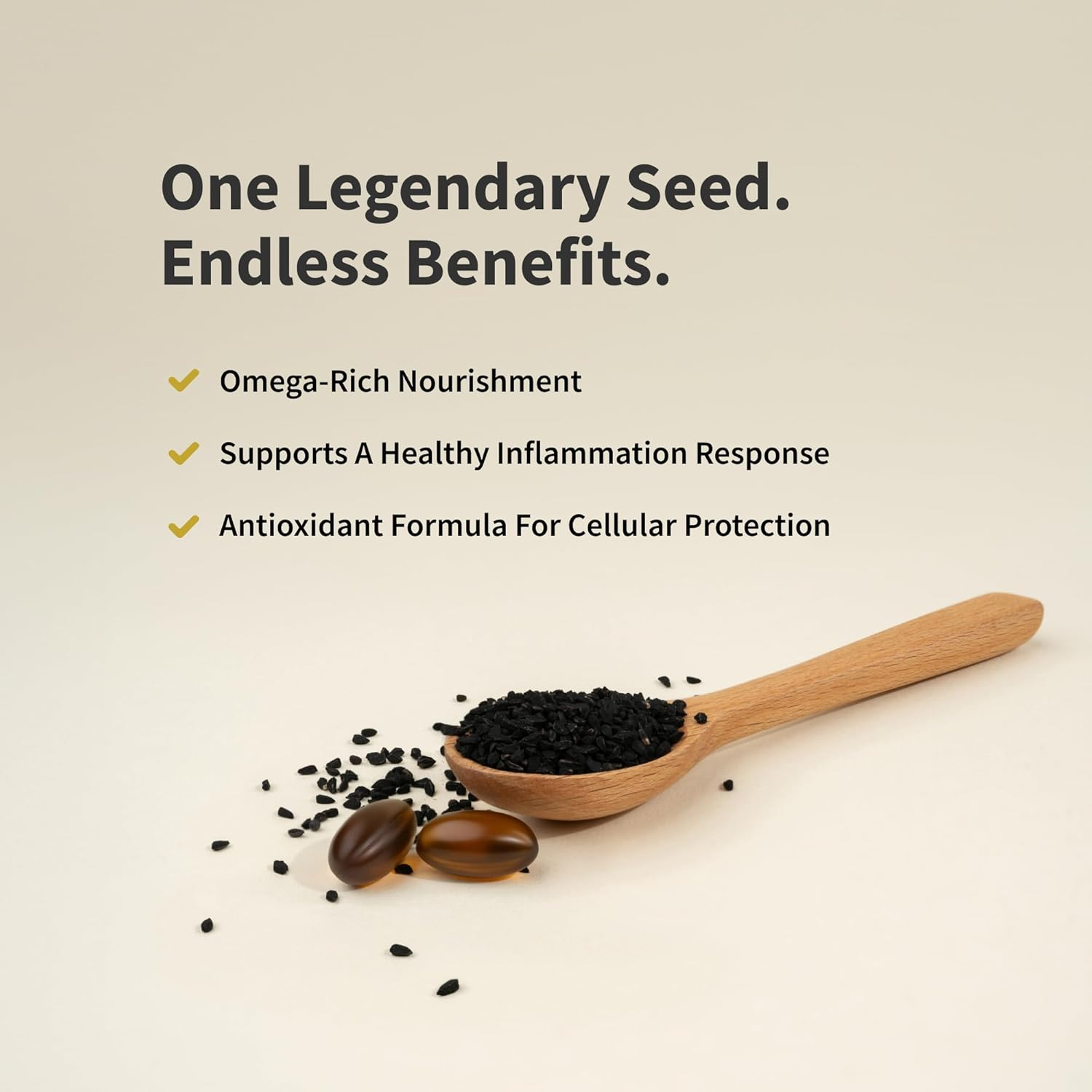 SNAP Black Seed Oil, 100 Percent Cold Pressed Black Cumin Seed Oil, 90 Softgel Capsules image number 5