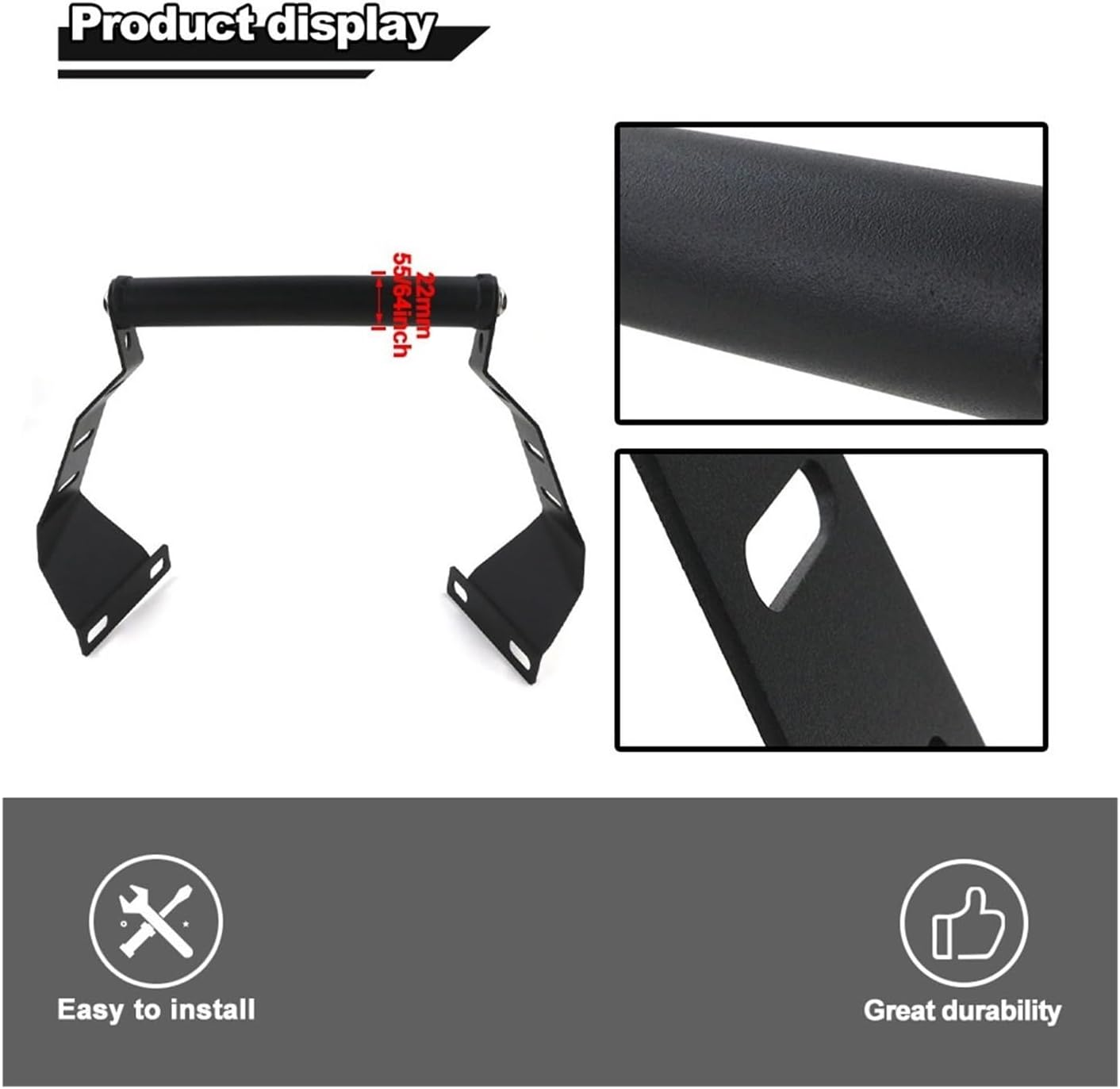 Compatible Withbs6 2021 2022 2023 Motorcycle Accessories Mobile Phone GPS Navigaton Plate Bracket Bar Mount image number 3