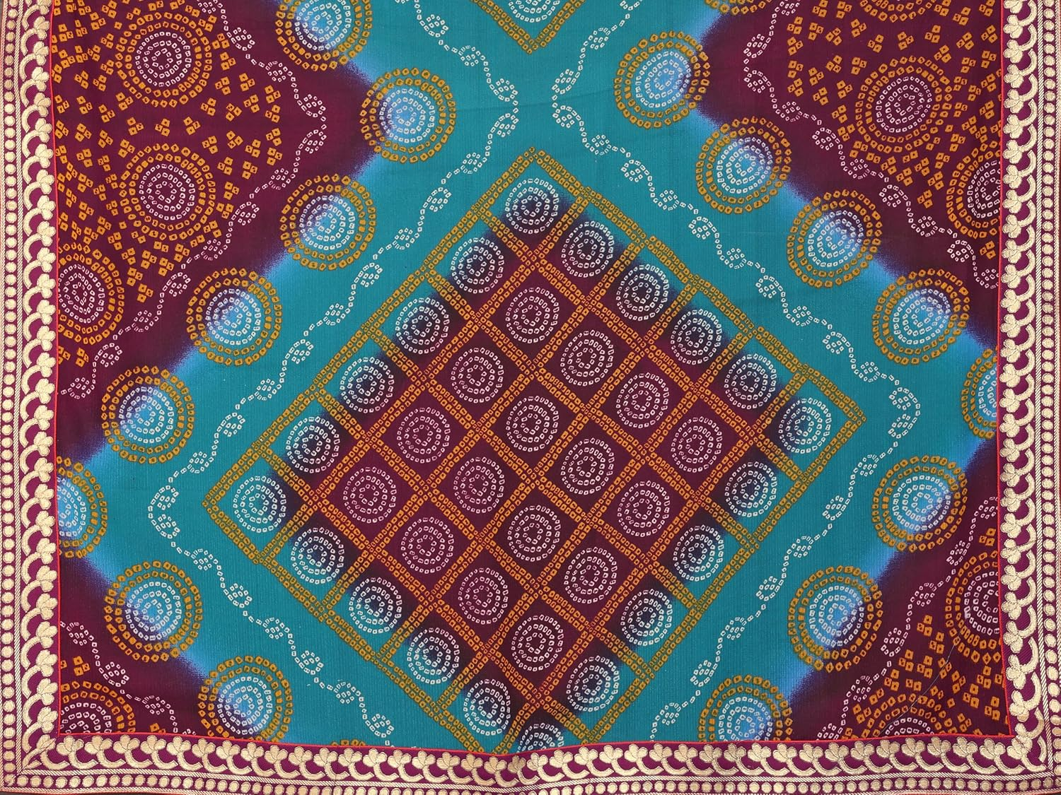 Yashika Women'S Woven Latest Georgette Saree with Lace and Blouse Material image number 5