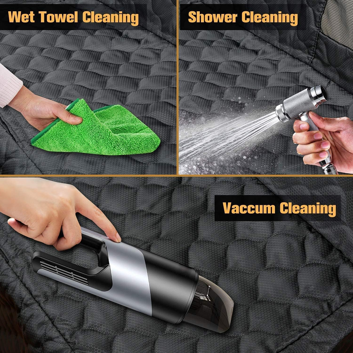 WOWBABEPETS Waterproof Front Seat Car Cover, Full Protection Dog Car Seat Cover with Side Flaps, Nonslip Scratchproof Captain Chair Seat Cover Fits for Cars, Trucks, Suvs, Jeep image number 2