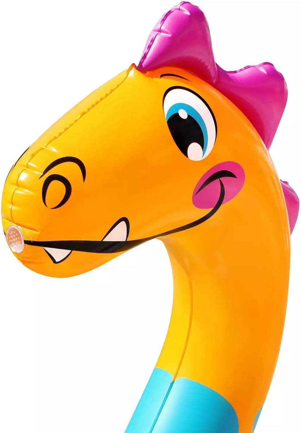 Go Play! Splash-O-Saurus Sprinkler Park, Water-Sprinkling Dino, 4 X Inflatable Ring Toss, Summer Toy with Built in Sprinkler for Backyard and Outdoor Water Toys Play. Suitable for Ages 3+ image number 1