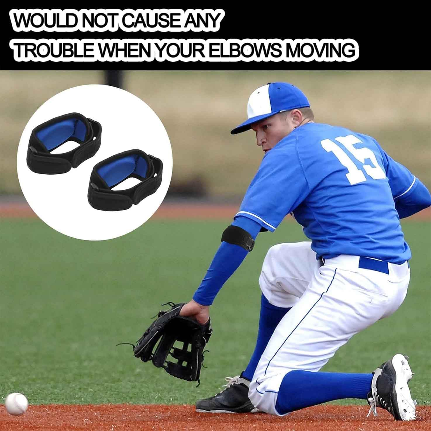 WADY 2 Pack Tennis Elbow Brace, Forearm Clasp Splint Pain Relief Tendonitis Epicondylitis, Elbow Pain Relief for Tendonitis, Adjustable Tennis Golfers Elbow Strap for Men & Women with Compression Pad image number 2