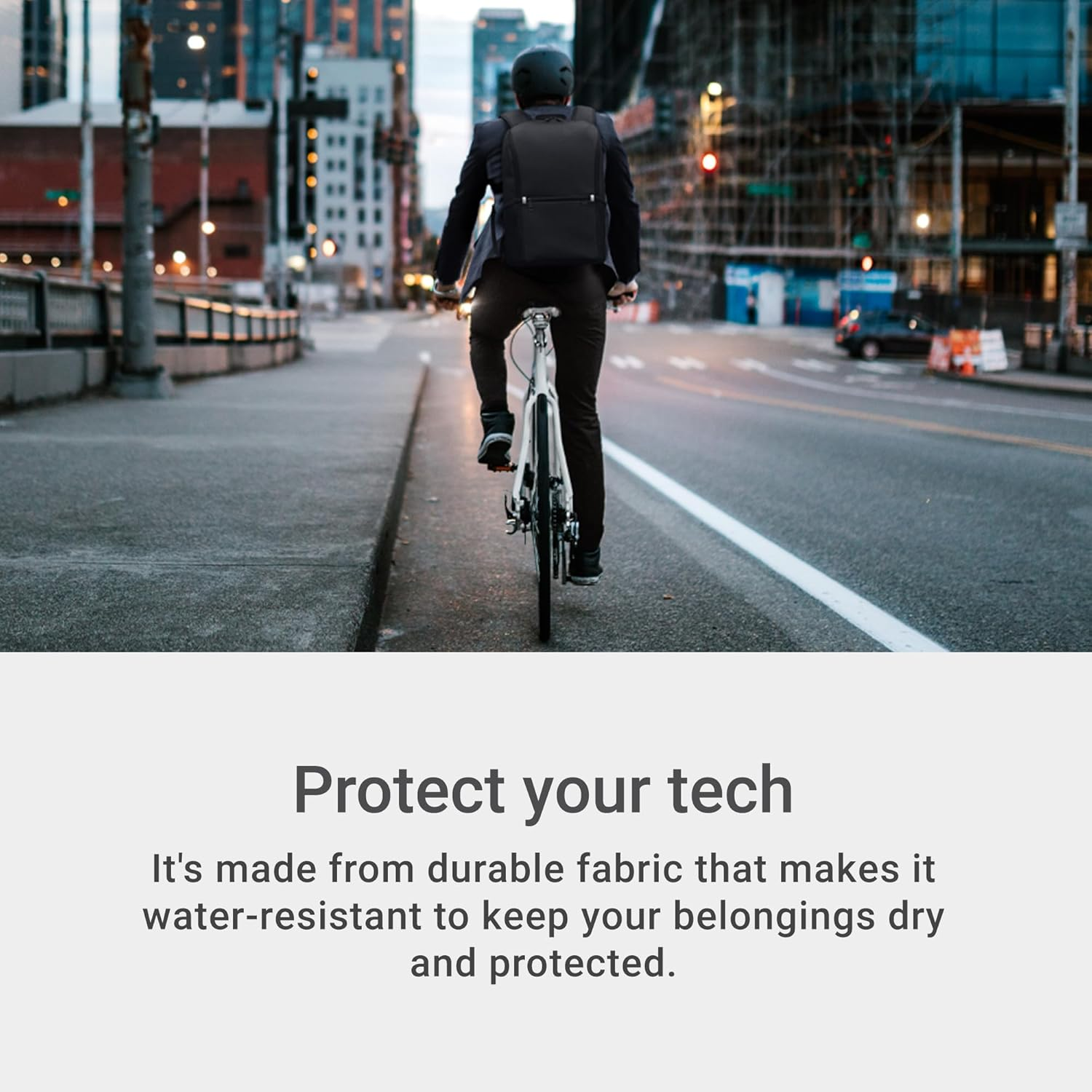 Dell 14-16 Ecoloop Essential Backpack 14-16 - CP3724 - Lightweight, Two Mesh Side Pockets, Built-In Accessories Organizer, Dedicated Padded Laptop Sleeve - Black image number 4