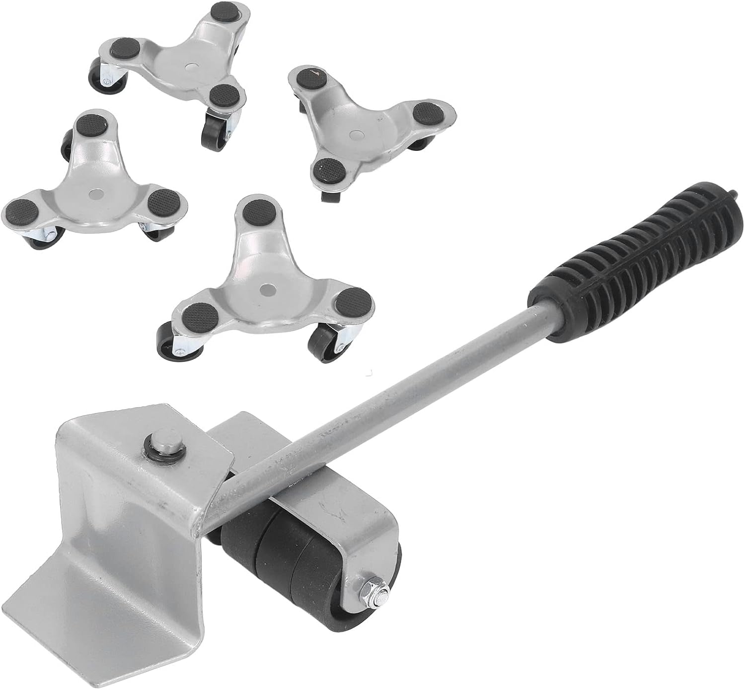 EVTSCAN Set of 4 Triangular Furniture Movers with Swivel Wheels + Furniture Lifter Set, for Sofas, Beds, Cabinets, Tables, for Home, Office, Heavy Objects image number 4