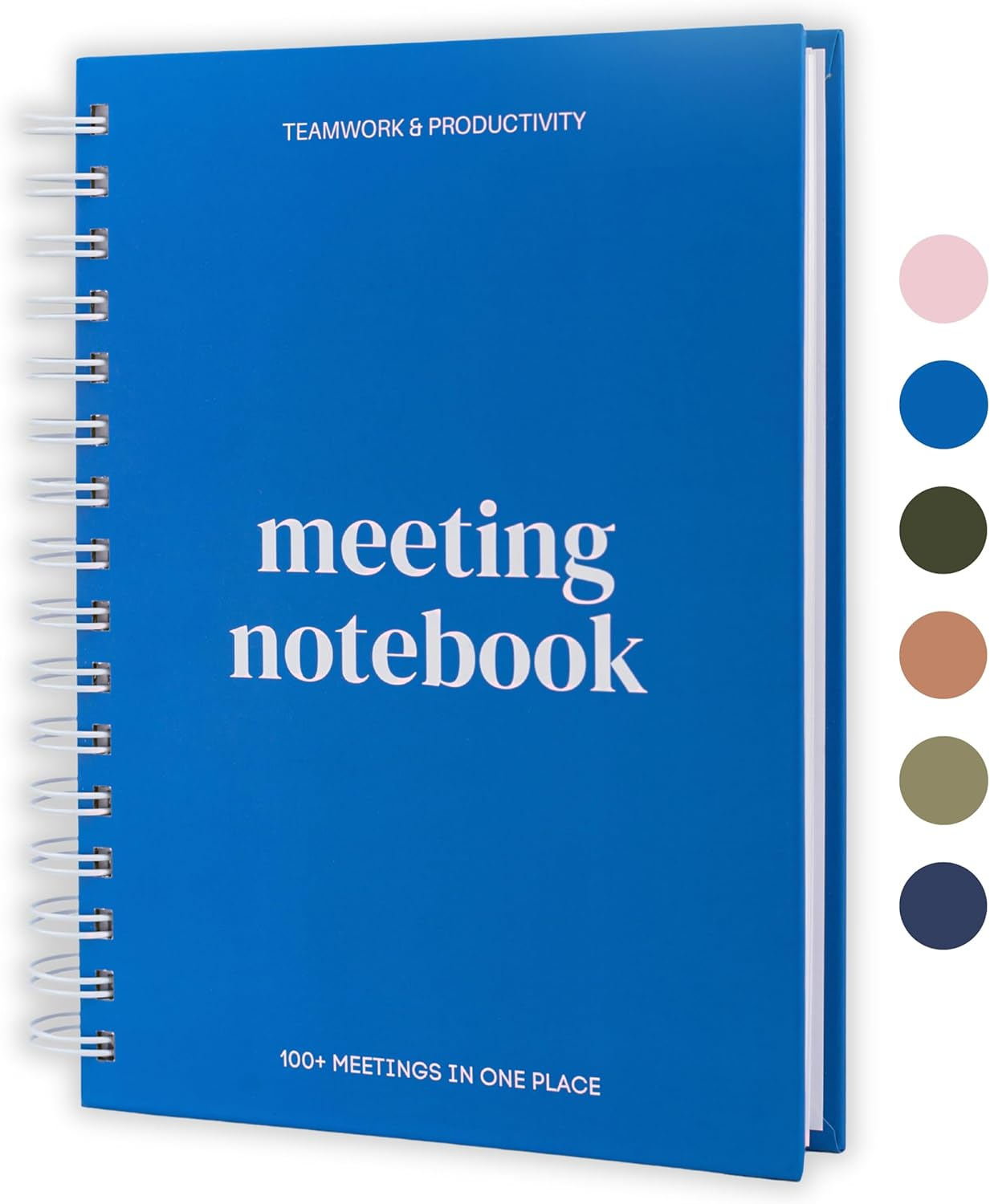 Lamare Meeting Notebook for Work Organization - 100+ Meetings Work Notebook for Note Taking - Meeting Notes Notebook for Work - Stay Productive with Meeting Planner Notebook 220 Pages L A5 Size 8.5X6&rdquo;