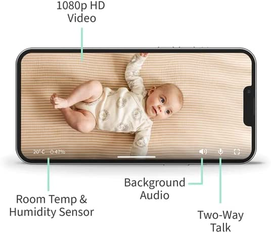 Owlet Cam Version 2 Smart Baby Safety Monitor with Camera and Audio - HD Video Camera, Encrypted Wifi, Night Vision - Ios and Android Compatible image number 3