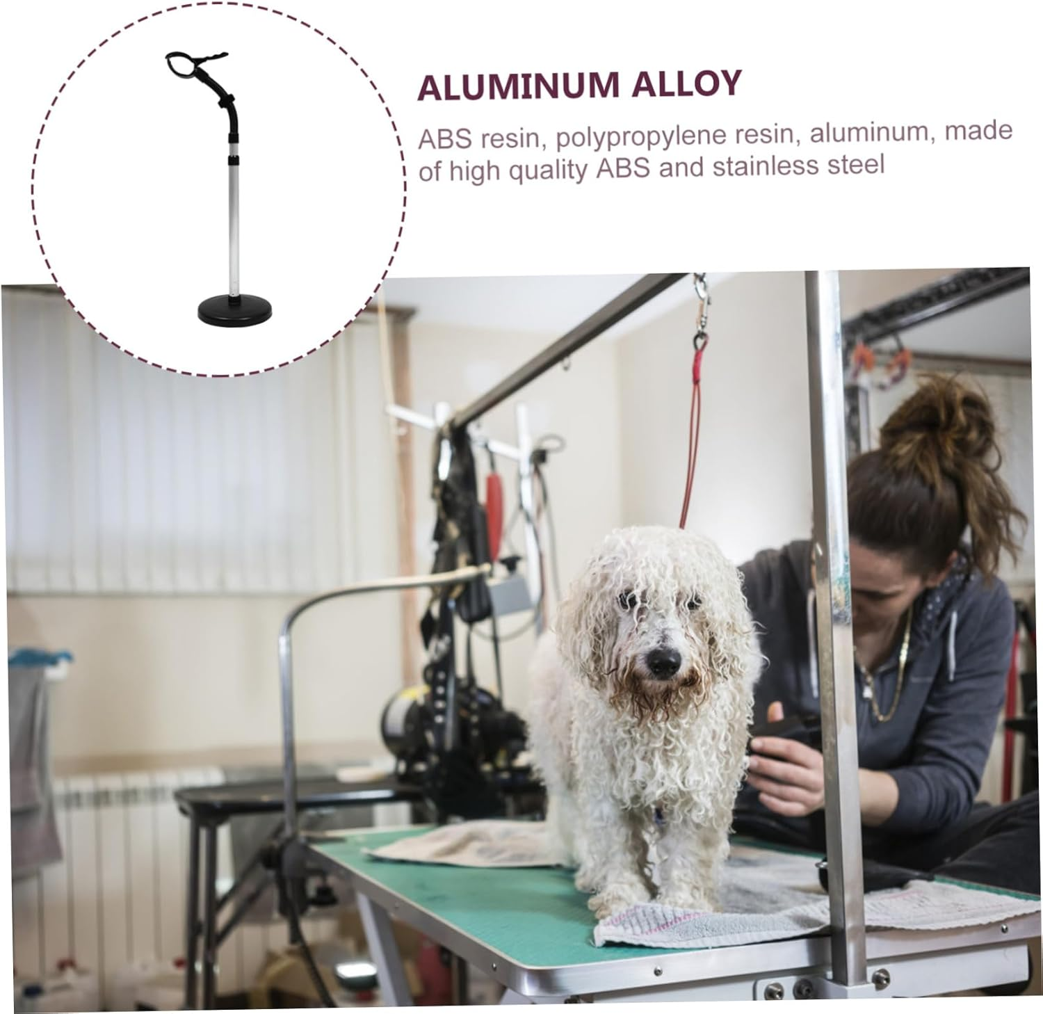 DECHOUS Adjustable Hair Dryer Stand Wall Mount Hair Dryer Bracket Rotating Holder Stand