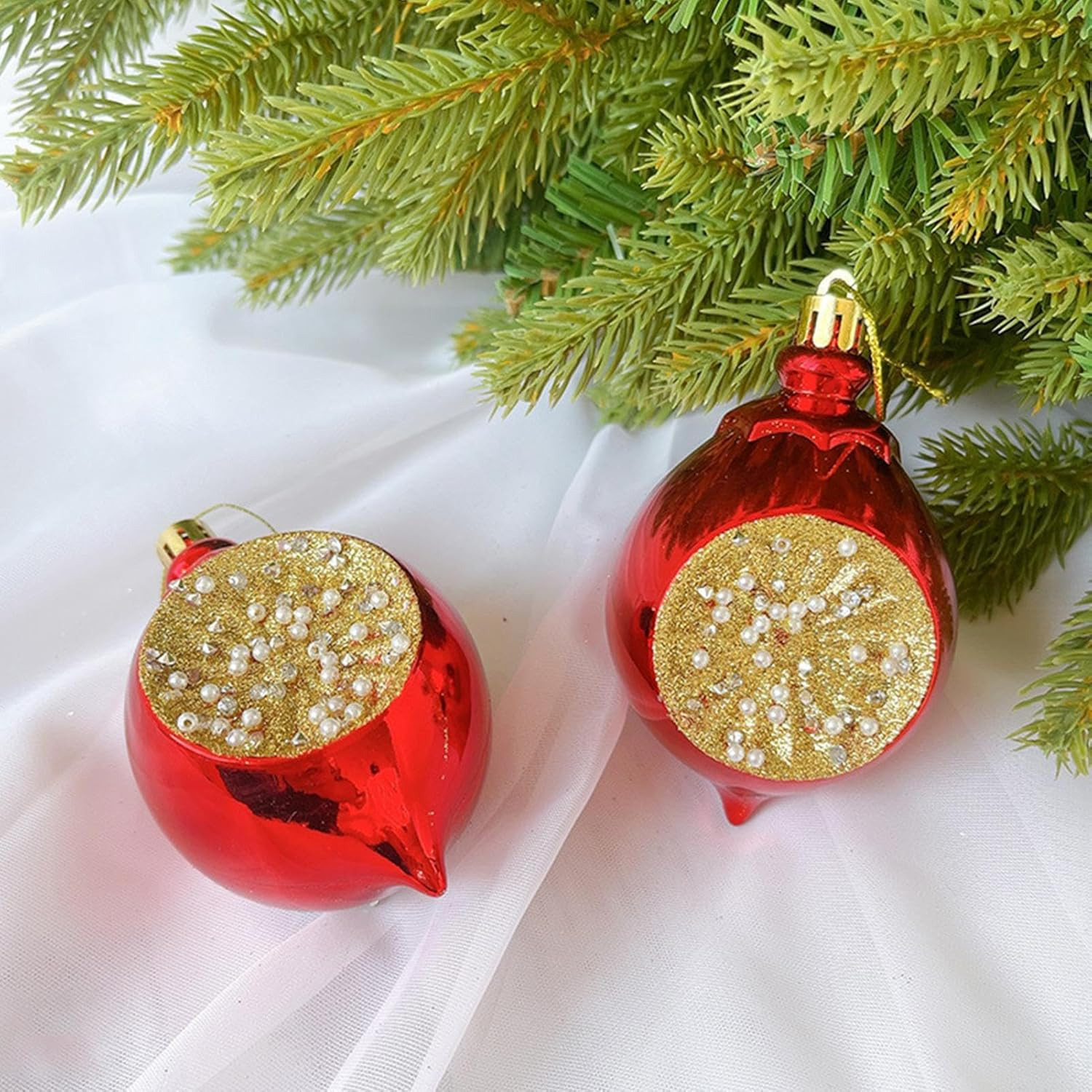 Special-Shaped Ball | Shatterproof Hangings Balls Tree Baubles,Colorful Ball Decoration Pendant Gadgets Tree Balls for Lawn Puchen - Purple 2 Pieces Per Pack image number 6