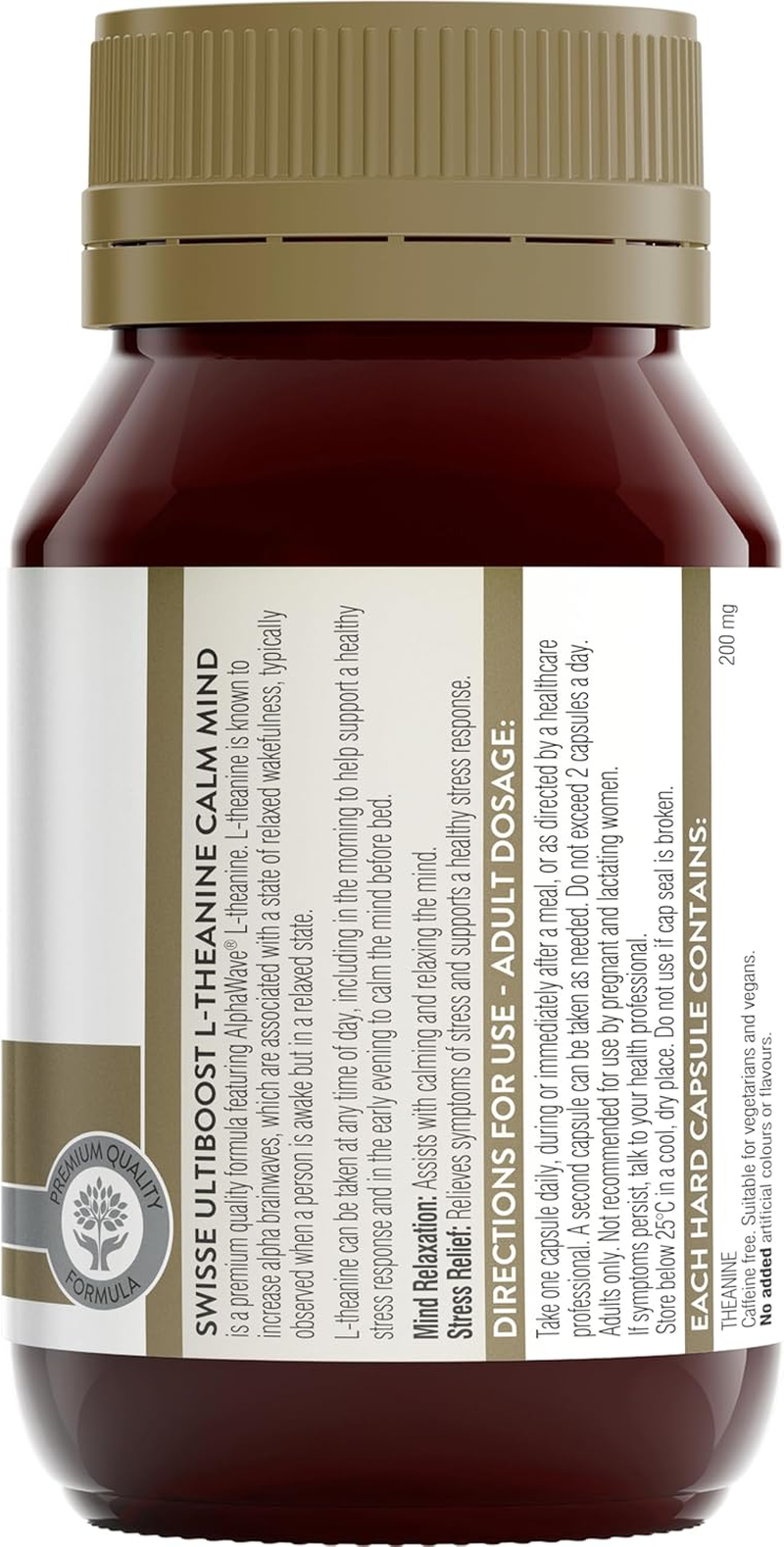 Swisse Ultiboost L-Theanine Calm Mind 50 Capsules image number 4