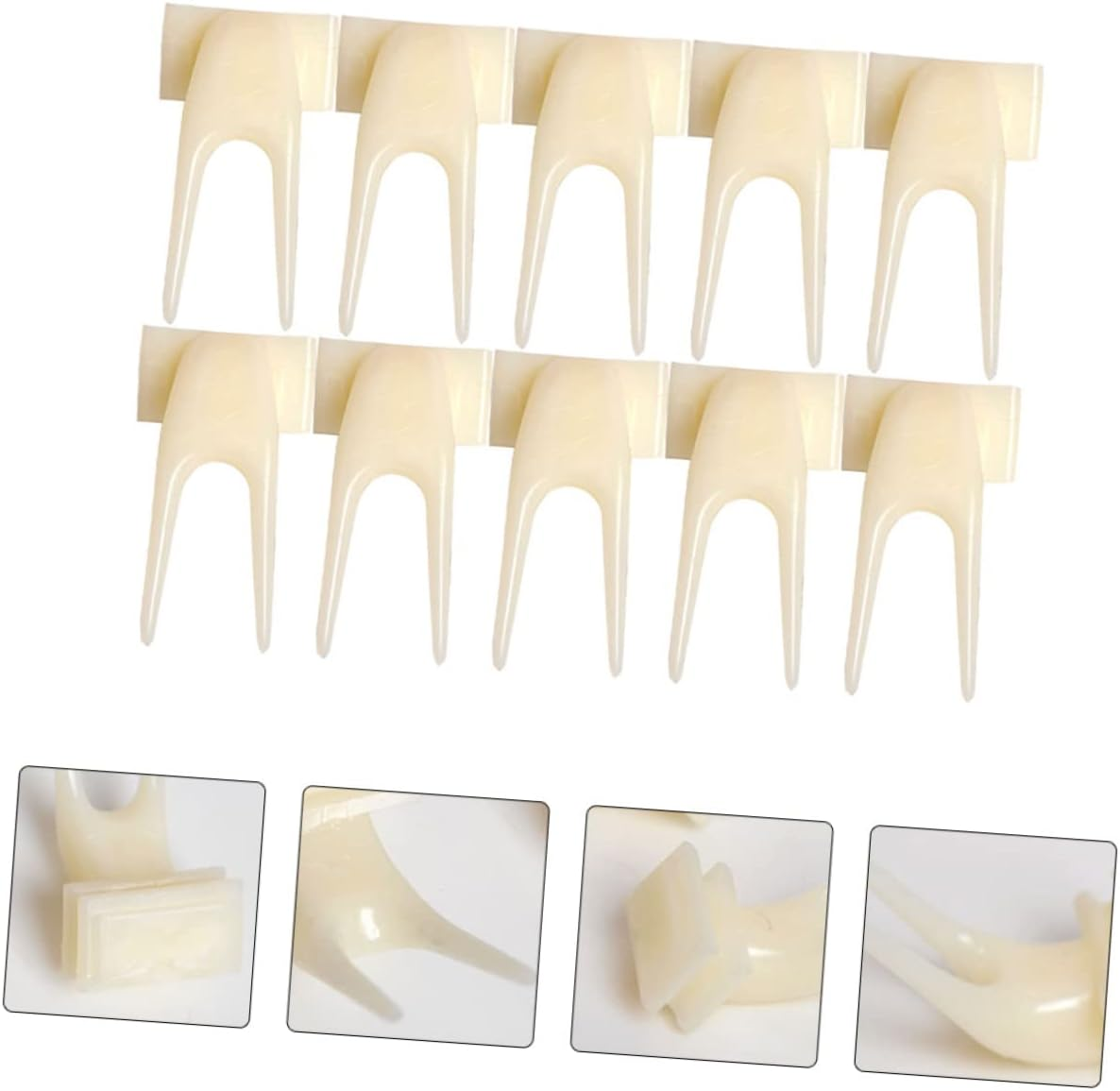 Parliky Parrot Bird Fruit Fork Feeder Tool Multi-Functional Sturdy Plastic 9Cm Feeding Accessory for Outdoor Bird Feeders image number 3