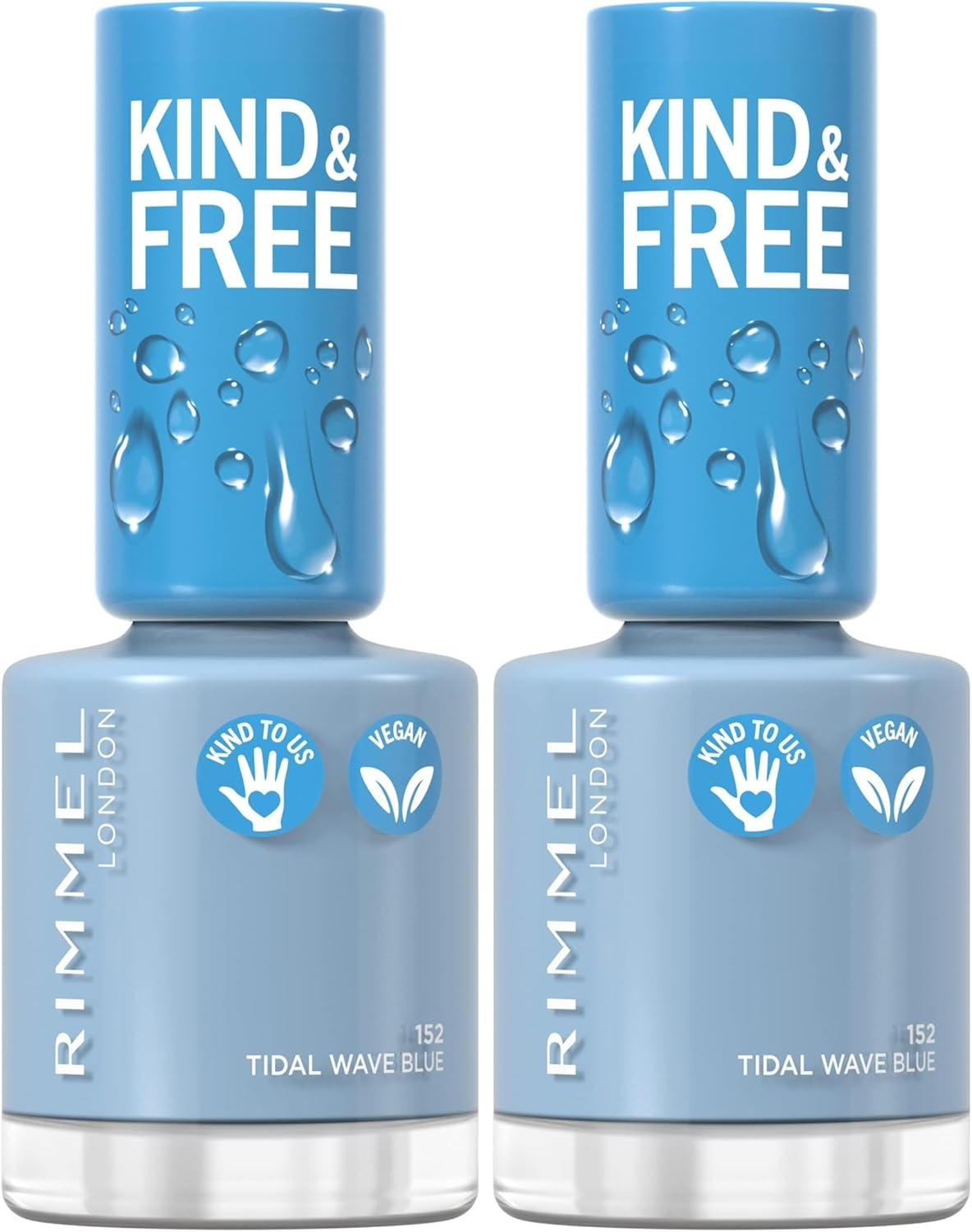 Rimmel London Kind & Free Nail Polish #152 Tidal Wave Blue 8Ml (Pack of 2) image number 4