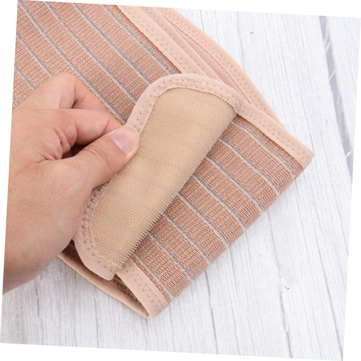 Maternity Belly Belt and Abdomen Support Band Beige Free Size Breathable Waist Care Back Brace Pregnancy Protector for Women Prenatal and Postpartum Lower Abdomen Comfort image number 6