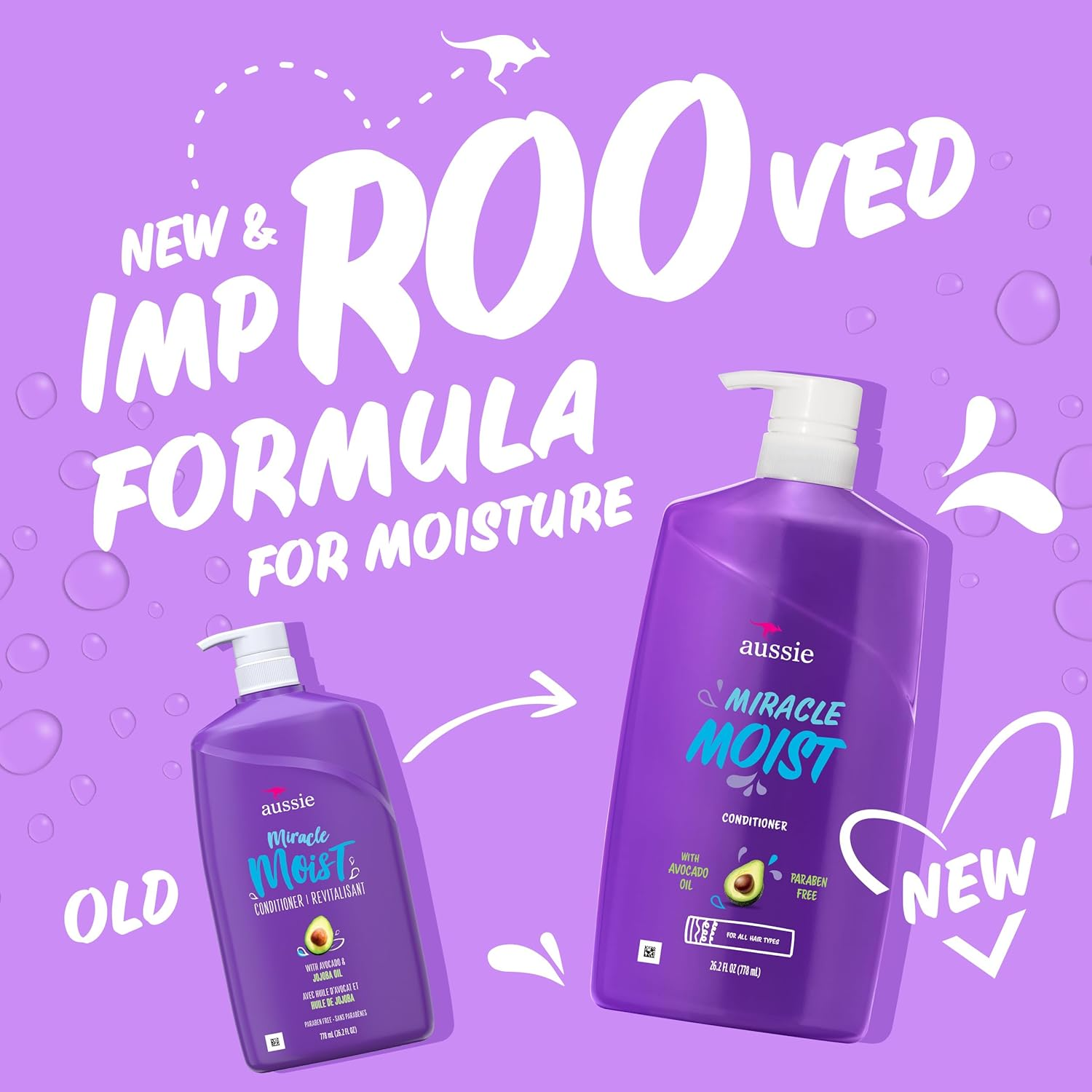 Aussie Miracle Moist with Avocado & Jojoba Oil, Paraben Free Conditioner, 26.2 Fl Oz image number 3