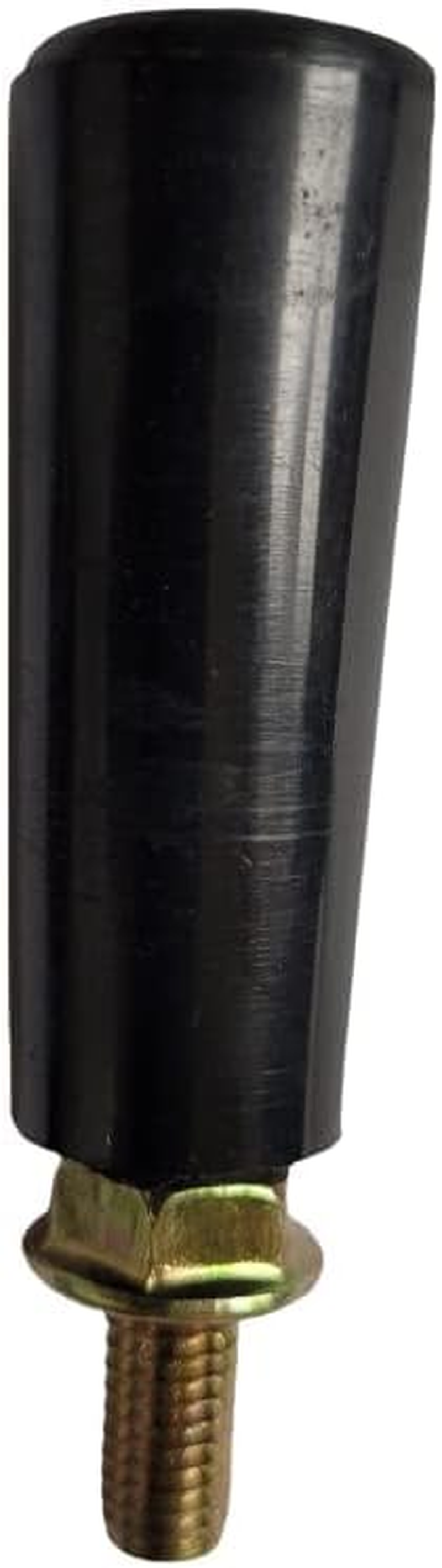 Revolving Hand Knob Handwheel M6 Male Threaded Stem L-6Cm Black for Boat Trailer Jack, Woodworking Cutting Machine, Tailstock, Table Saw, Milling Lathe Tailstock Machinery Part image number 3