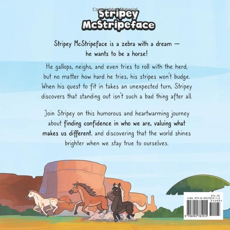 Stripey Mcstripeface: the Zebra Who Wanted to Be a Horse image number 1