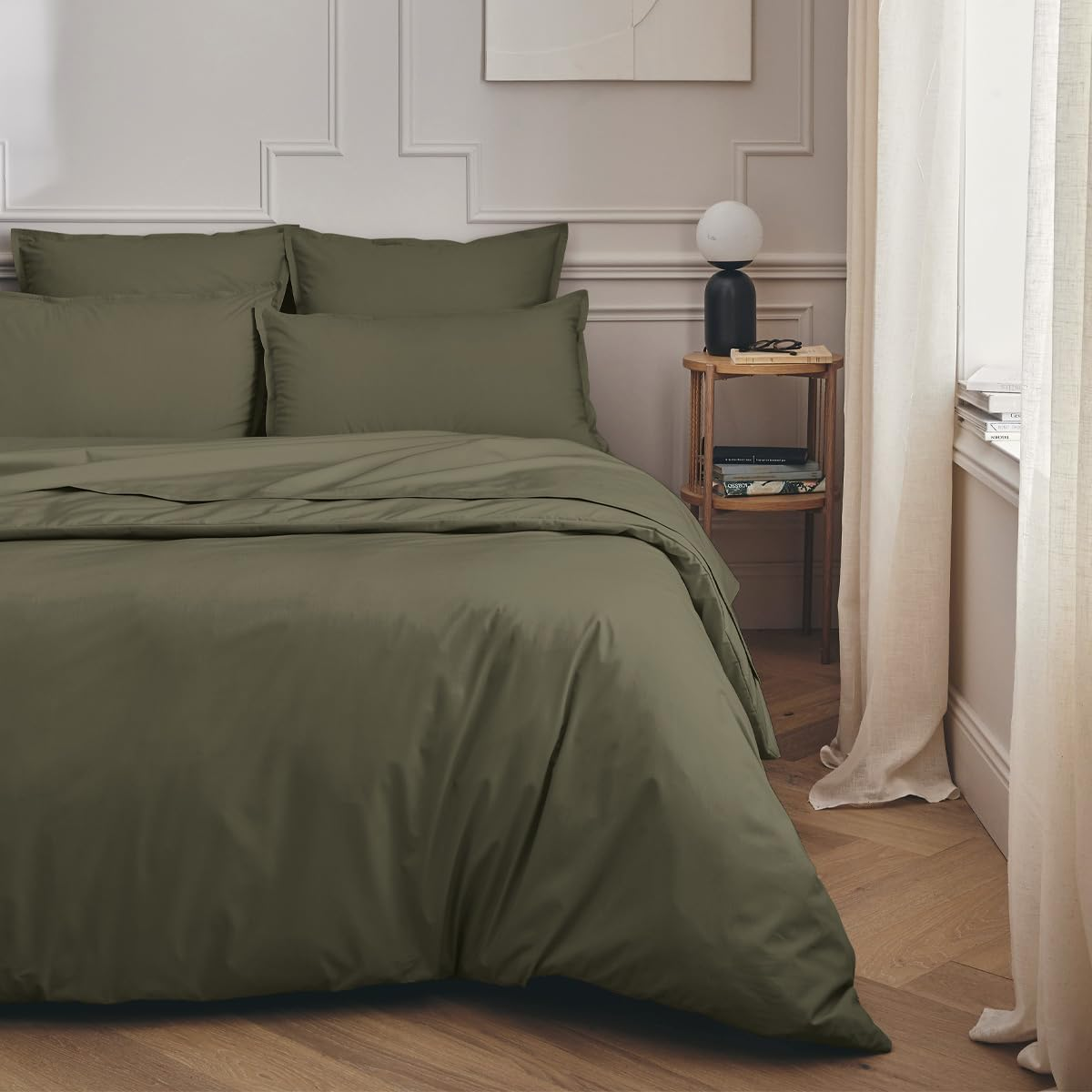 Essix First Jungle Cotton Percale Flat Sheet, 270 X 300 Cm