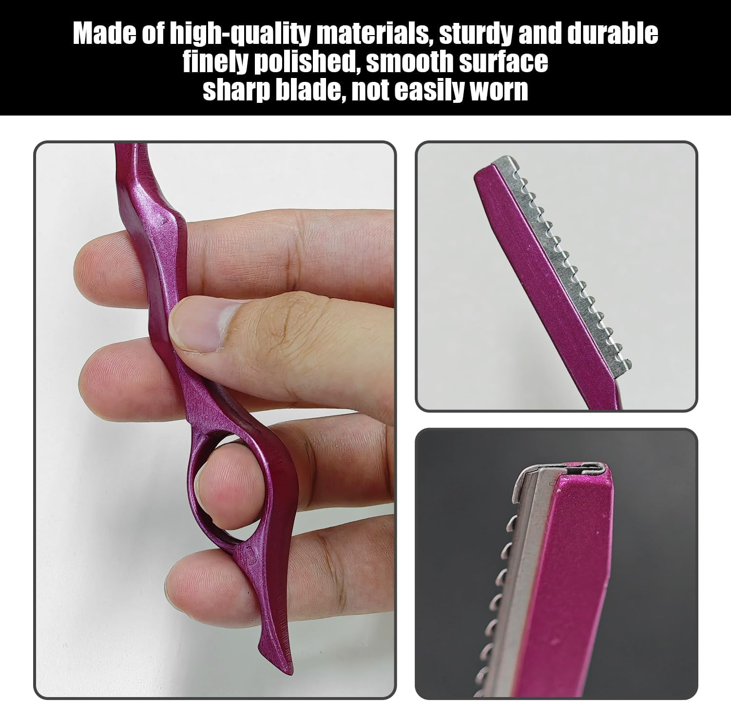 2 Pieces Hair Knives, Durable Hairdressing Salon, Hair Cutting Tools, Barber Shop, Barber Salon Tools image number 5