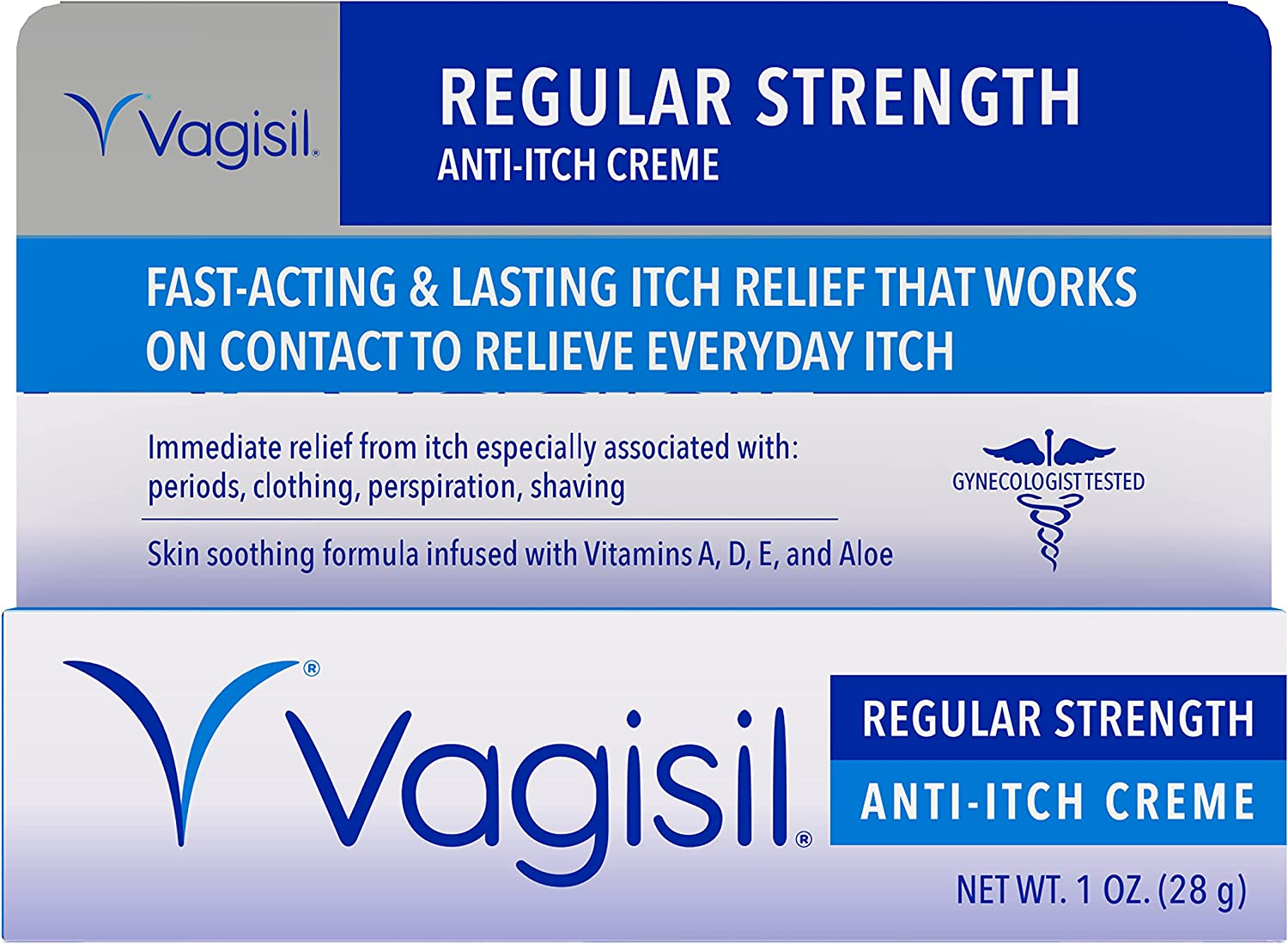 Vagisil Anti-Itch Cr&egrave;me, Regular Strength, 1 Ounce - Packaging May Vary