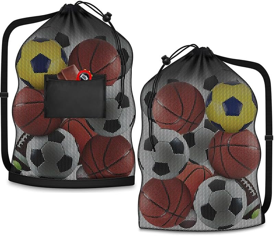 Soccer Ball Bag for Coaches and Players Sports Equipment with Shoulder Strap Mesh Bag for Equipment