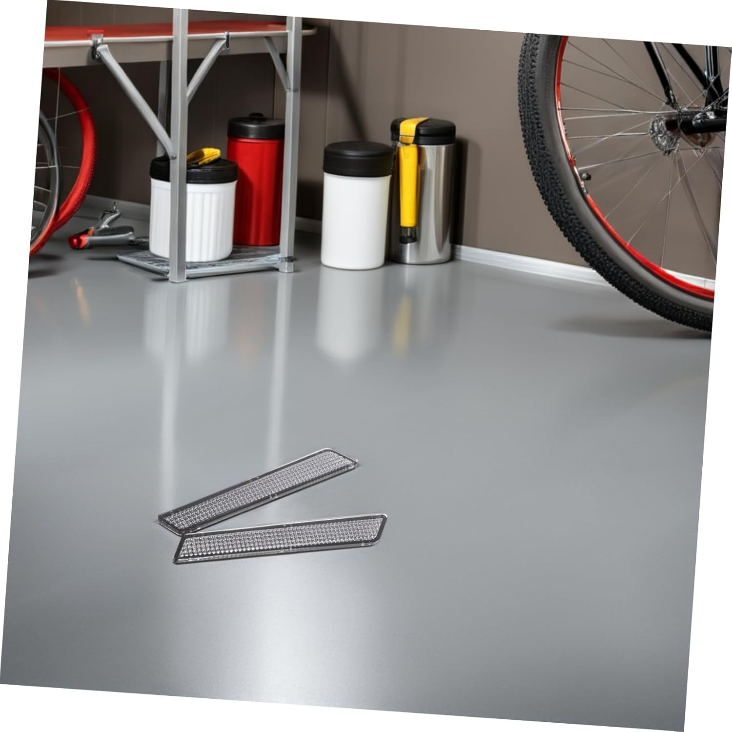 Abs Plastic Reflective Saddlebag Latch Covers for Davidson Touring Road Motorcycle Safety Reflector Inserts with Enhanced Night Visibility and Weather Protection Fit - Grey image number 3