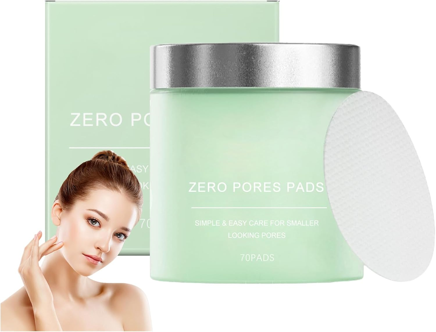 Quia Zero Pore Pads Deep Cleansing & Pore Minimizing, Zero Pore Pads 2.0, Dual-Textured Facial Toner, Facial Exfoliating Pads, Say Goodbye to Oil and Blackheads, All Skin Types (1)