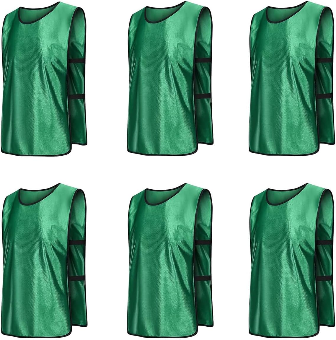 AIMALL 6X Sports Training Bibs Soccer Vests, Basketball, Cricket, Football Team Jerseys with Carrying Bag