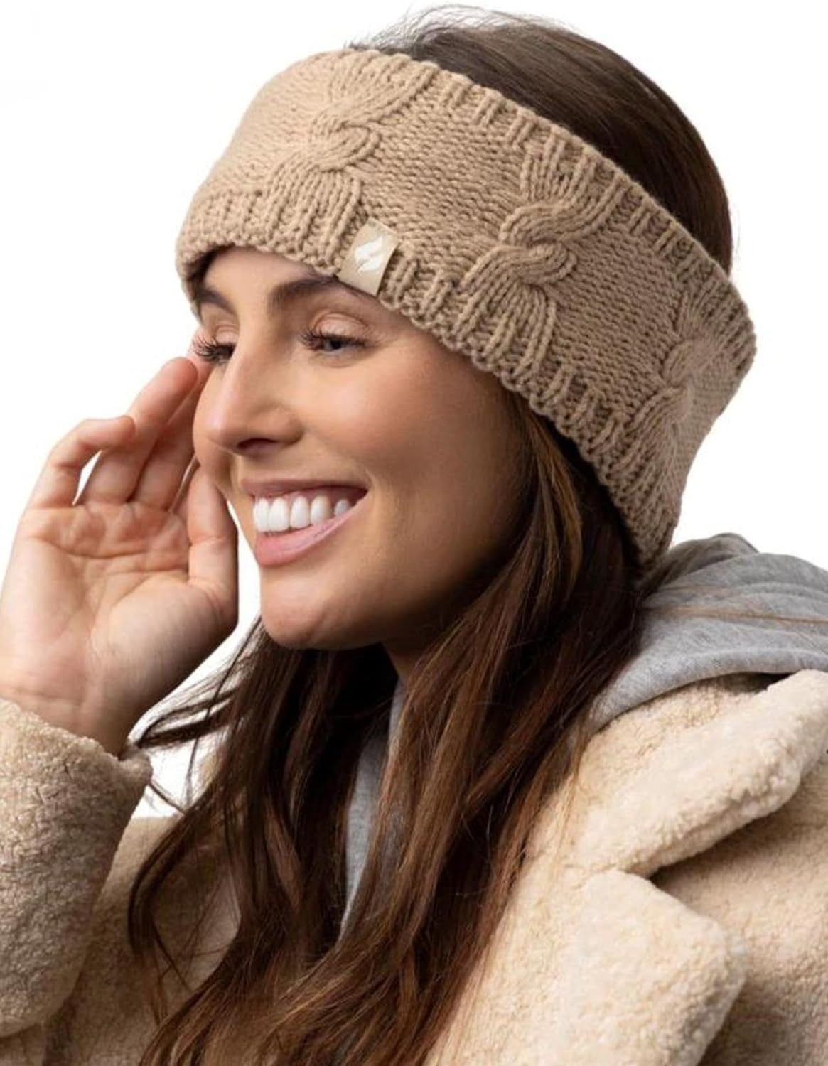 HEAT HOLDERS Women'S Winter Warm Thermal Alta Headband One Size Beige image number 4