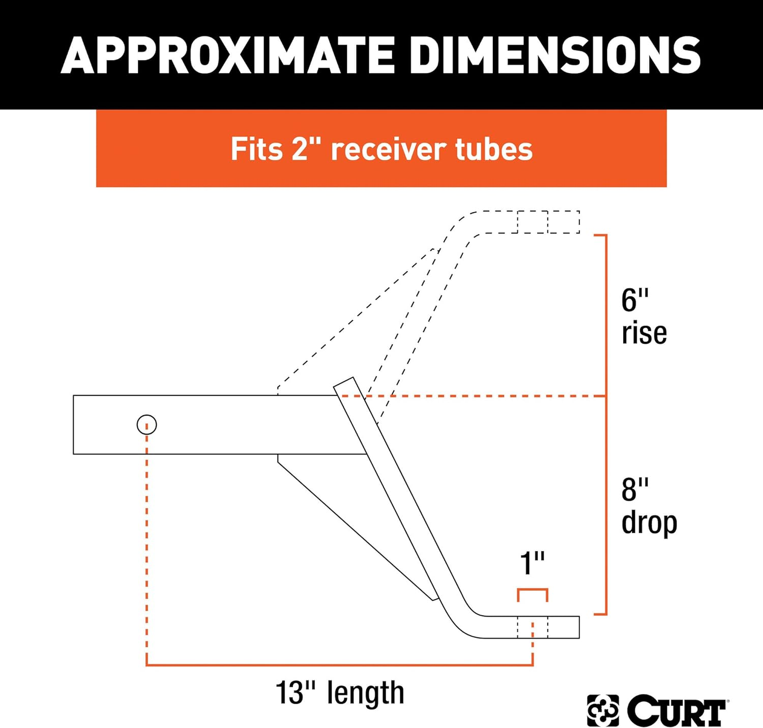 CURT 45100 Class 3 Ball Mount image number 2