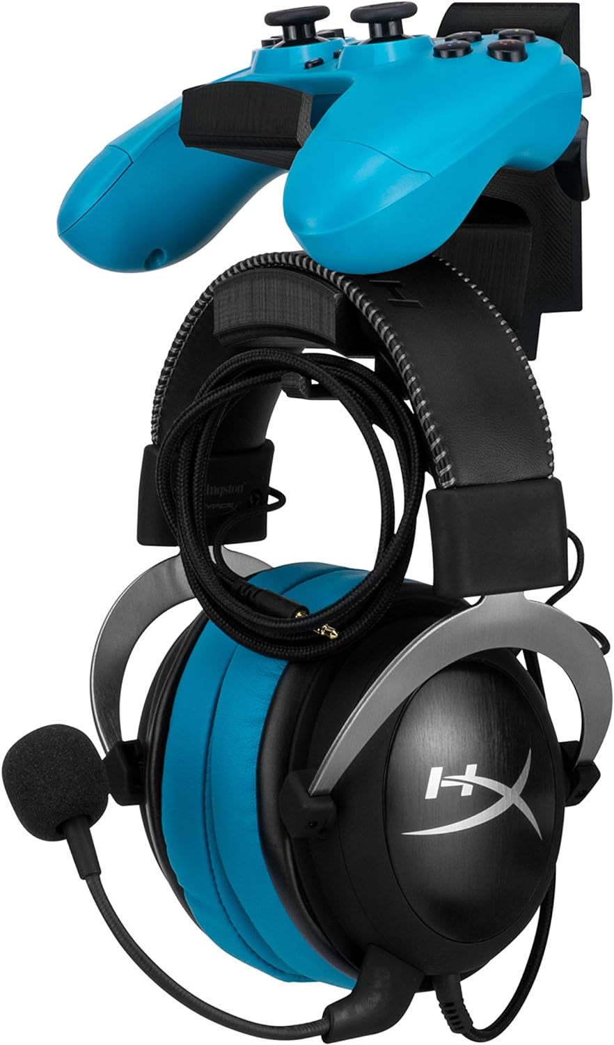 The Titan - Desktop Gamepad Controller & Headphone Hanger Holder - Designed for XBOX ONE, PS4, PS3, Dualshock, Switch, PC, Steelseries, Steam & More, Reduce Clutter, Black by Brainwavz