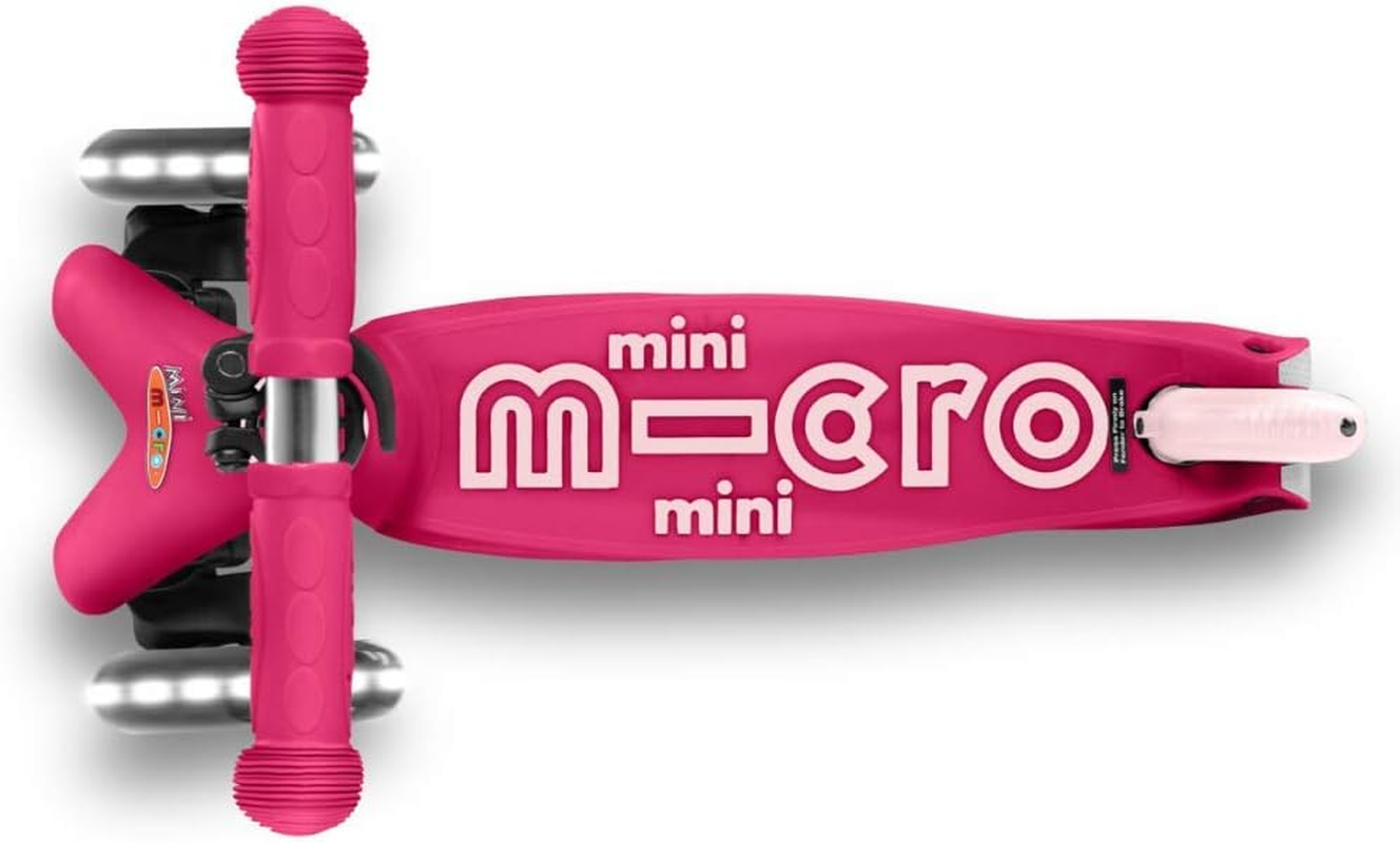 Micro Scooters Mini Deluxe LED 3-Wheel Kids Scooter - Pink image number 3