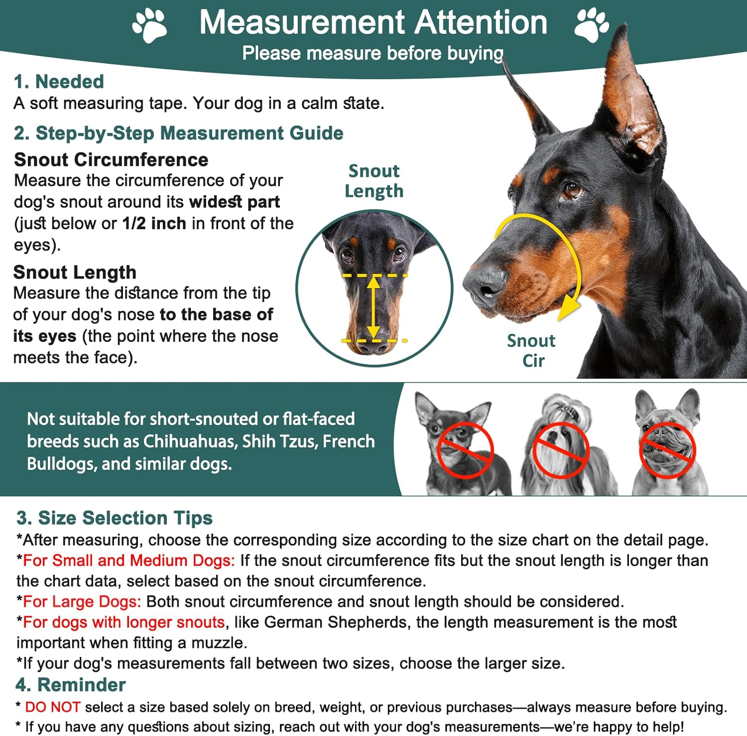 BARKLESS Dog Muzzle, Silicone Basket Muzzle for Small Medium Large Dogs, Soft Cage Muzzle Prevent Biting Chewing, Allow Drinking Panting, Suitable for German Shepherd image number 5