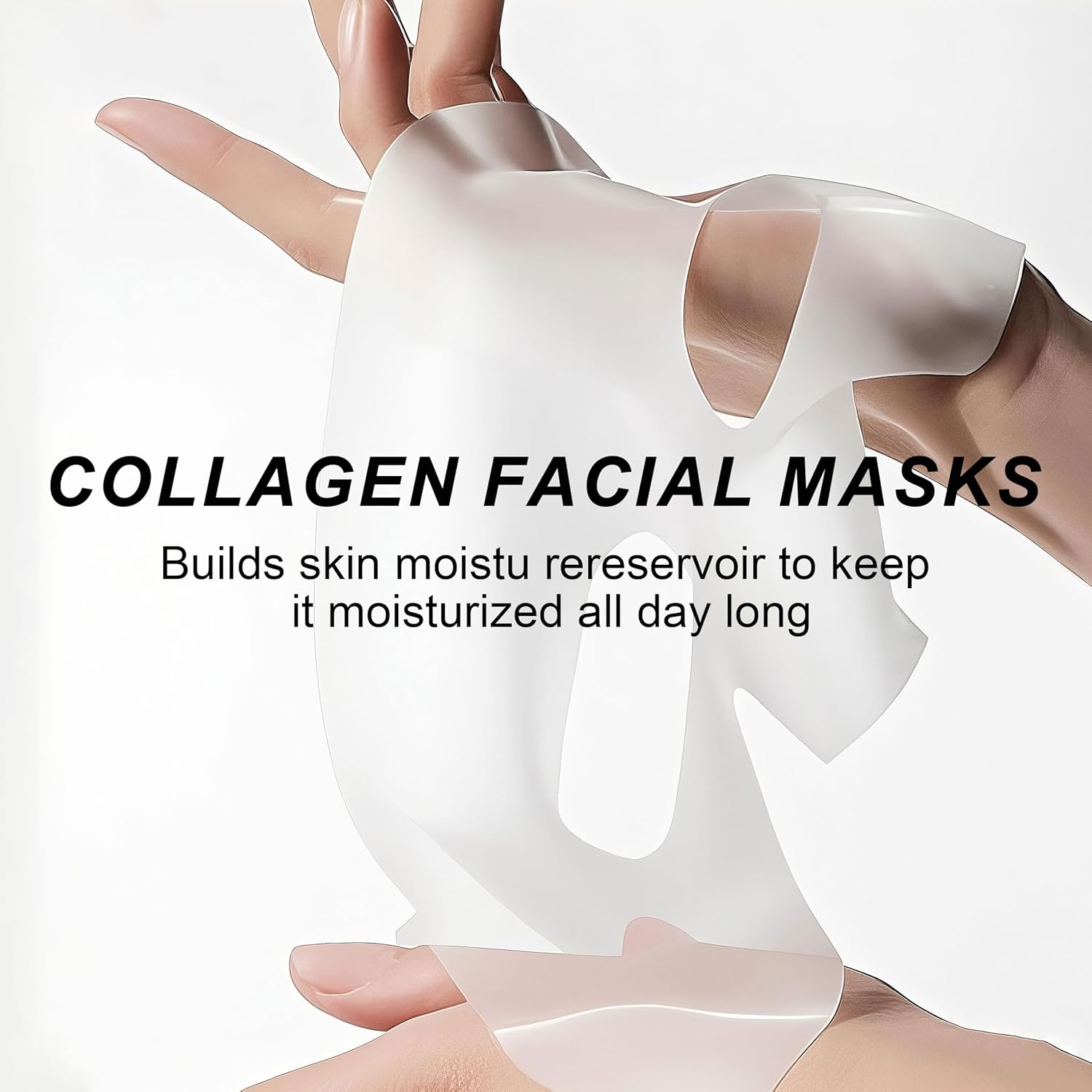 Bukamkom Collagen Face Mask (8 Pcs), Hydrogel Overnight Face Mask for Hydration & Soothing, Hydrogel Collagen Facial Mask, Facial Masks Skincare image number 2