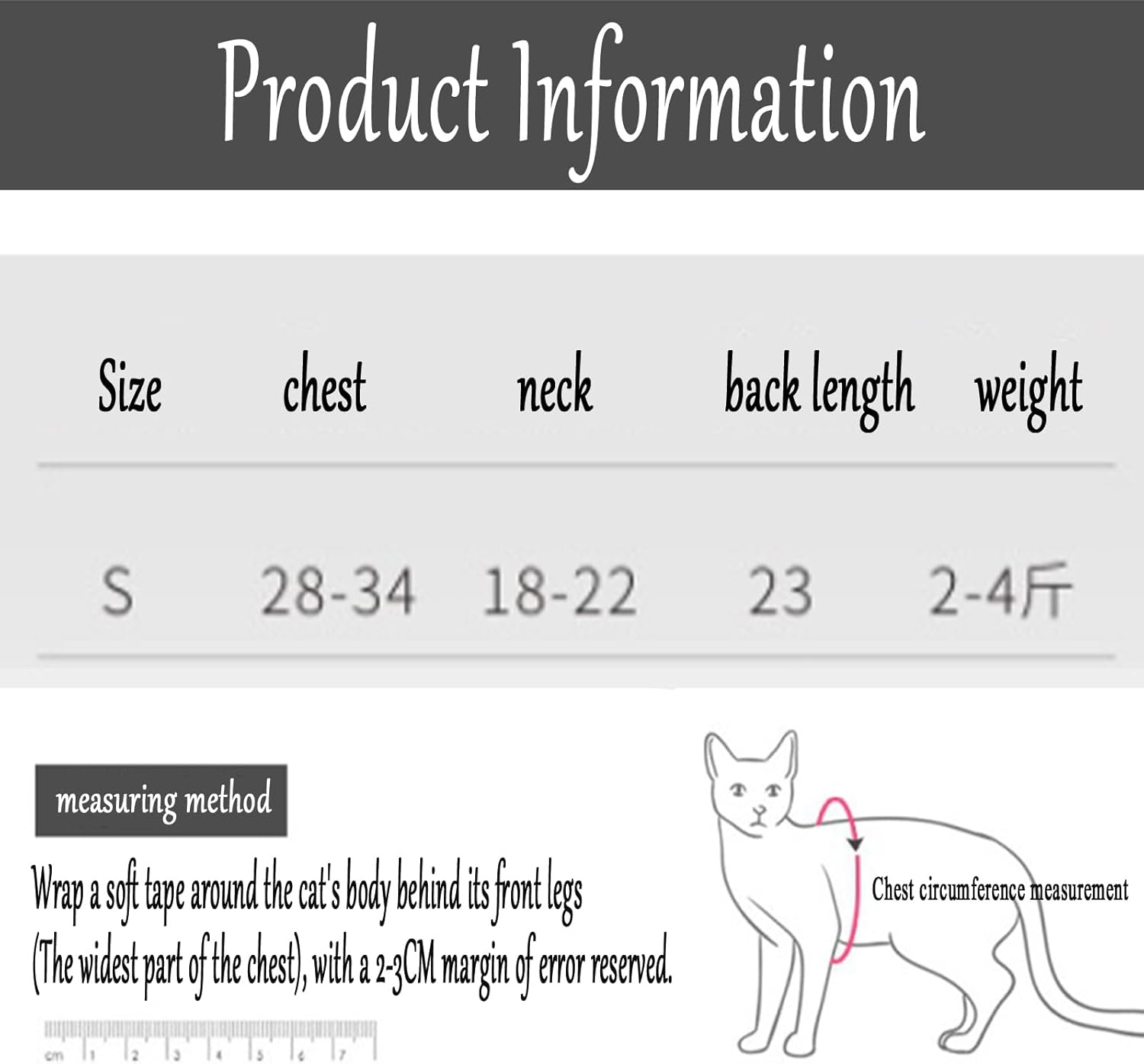 XUTONG 2PCS Cat Surgery Recovery Suit, Cat Onesie for Post-Surgery, Size S, Pink