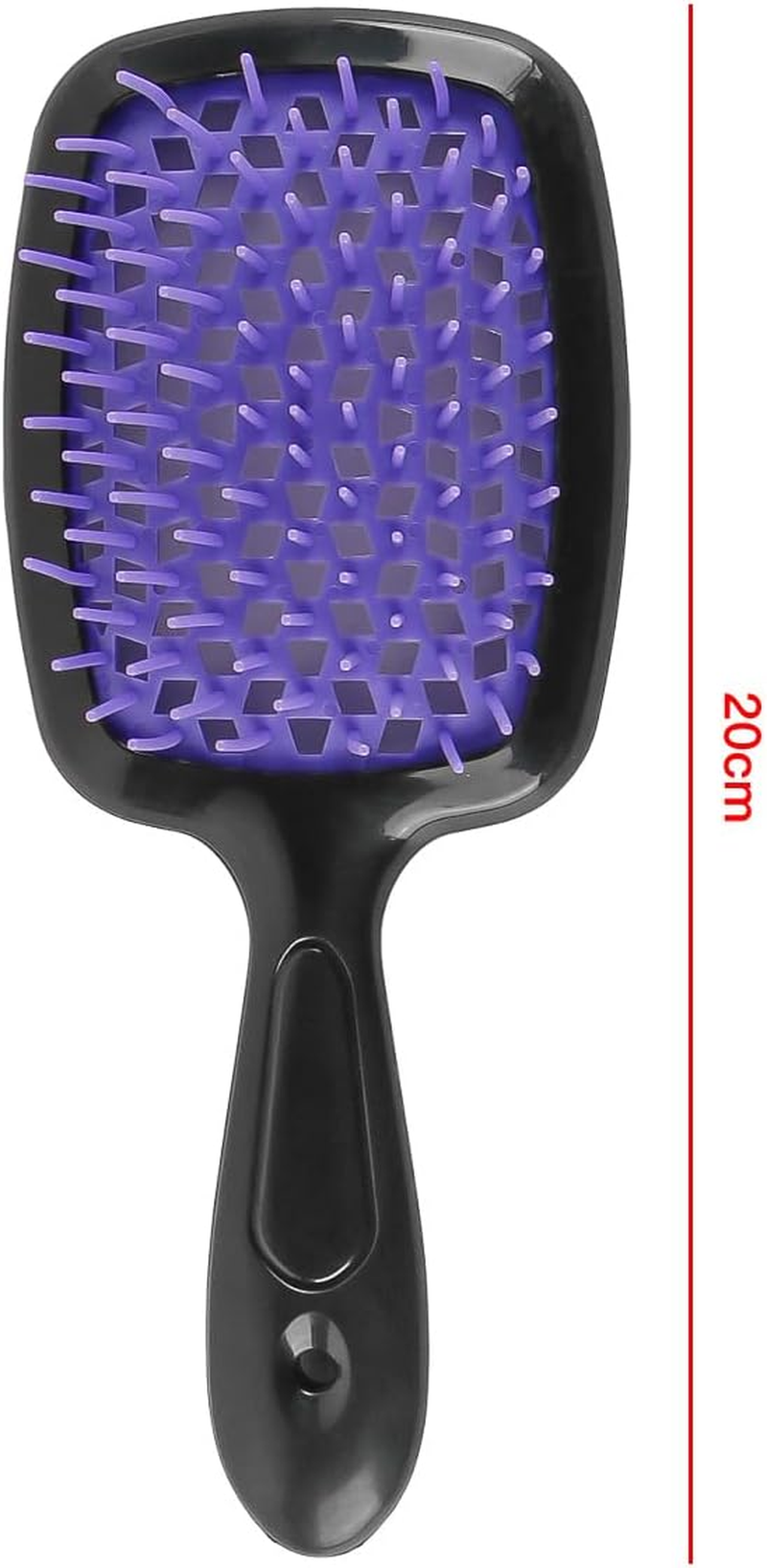 Laroal Hair Detangling Brush, Curling Brush, Comb for All Hair (Black-Purple) image number 5