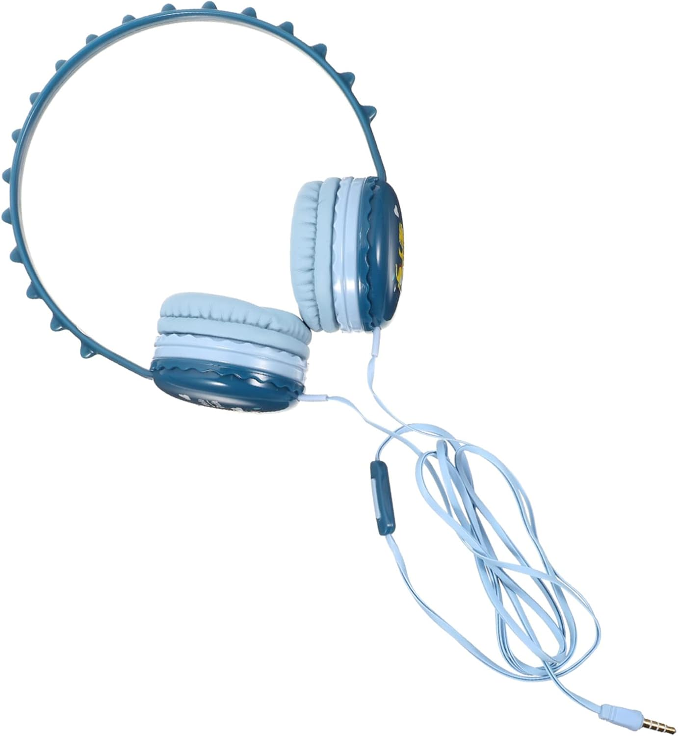 OKUMEYR over Ear Headphones Dinosaur Shape Wired Headset with Soft Breathable Ear Pads for Comfortable Noise Isolating Headband for Travel Study and Outdoor Activities Compatible With image number 2