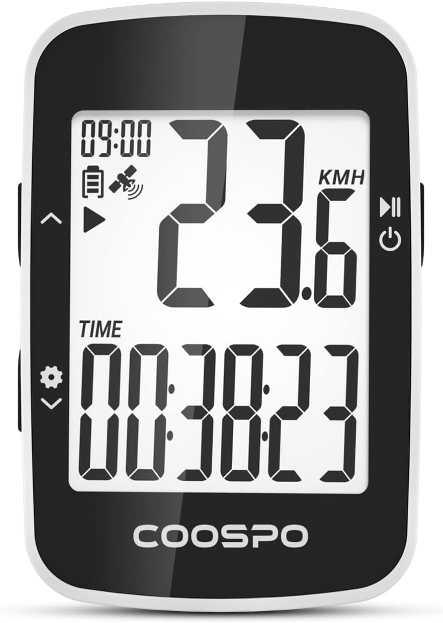COOSPO Bike Computer,Cycling GPS Units Bicycle Computer with Ipx7,Wireless Speedometer Odometer GPS for Bike,2.3 Inch Auto-Backlight,Bike GPS Tracker with Max Speed Alarm image number 6