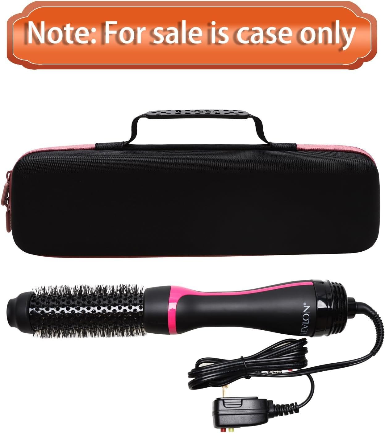 LTGEM EVA Hard Case for Revlon One Step Root Booster round Brush Dryer and Hair Styler - Travel Protective Carrying Storage Bag, Pink image number 5