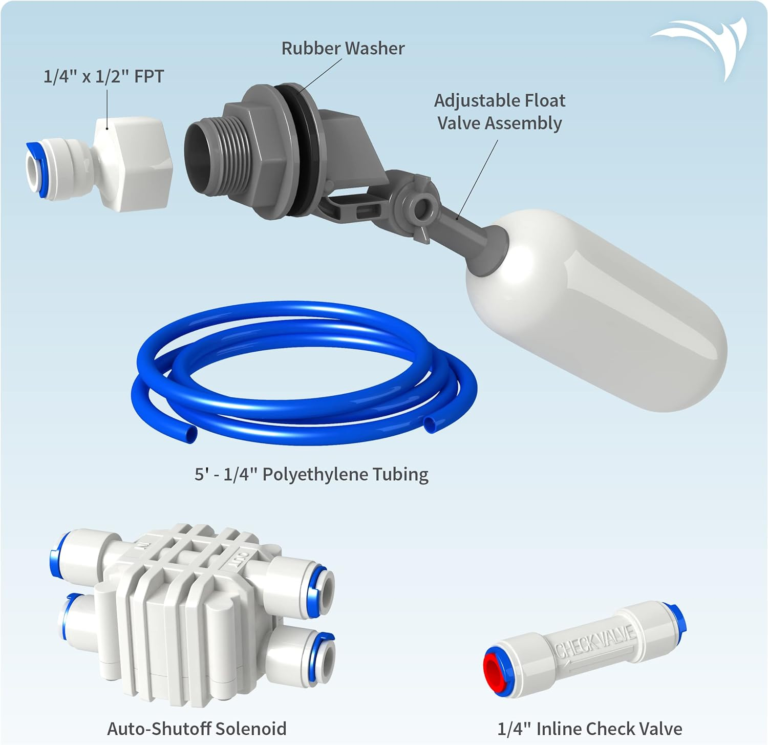 Aquaticlife Float Valve Kit for RO & RO/DI Systems