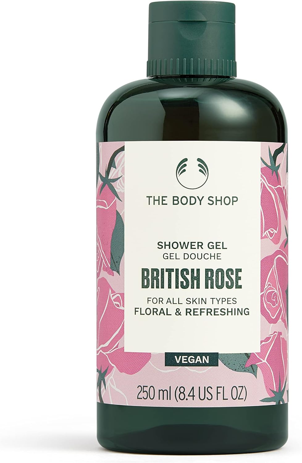 The Body Shop British Rose Petal Soft Shower Gel, 8.4 Fl. Oz. image number 1
