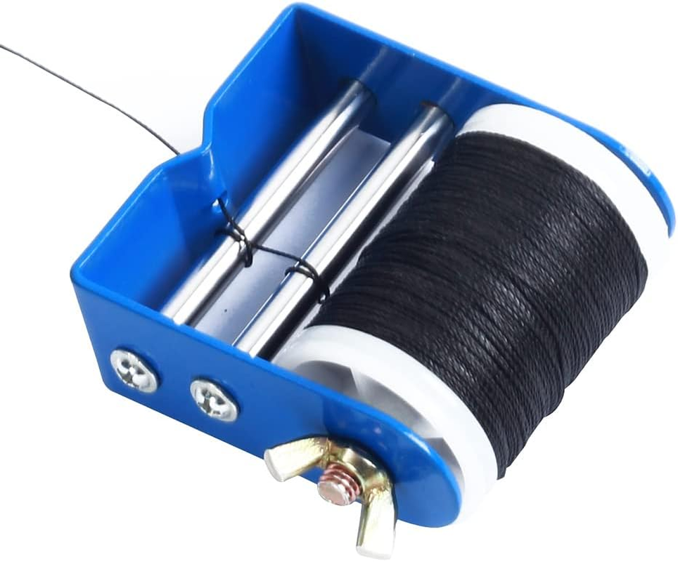 SOPOGER Archery Bow String Serving Thread 131 Yard Bow Serving String Material Durable Nylon Peep Sight Nock Bowstring Thread for Compound/Recurve Bow (White-Black)