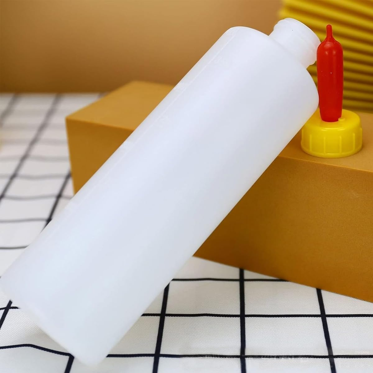 AIMALL 400Ml Animal Feeding Bottles with Soft Red Pacifiers, 20PCS Squeeze Plastic Milk Bottles for Lambs Calves Piglets Goats, 9.25In X 2.36In Easy Grip Feeder image number 2