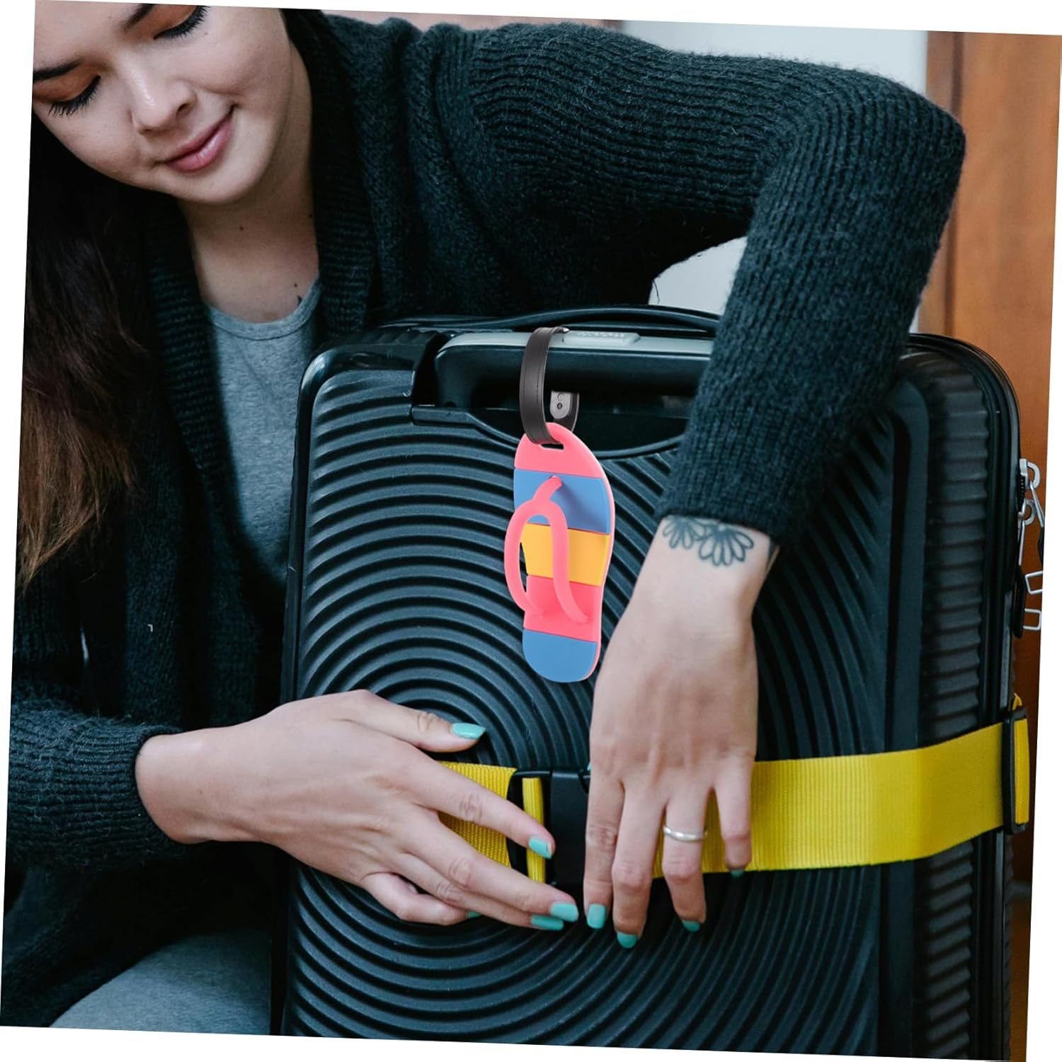 VANZACK 6Pcs Travel Name Tags for Luggage Cruise Tags Luggage for Suitcases Airplane Travel Essentials Creative for Bags image number 2